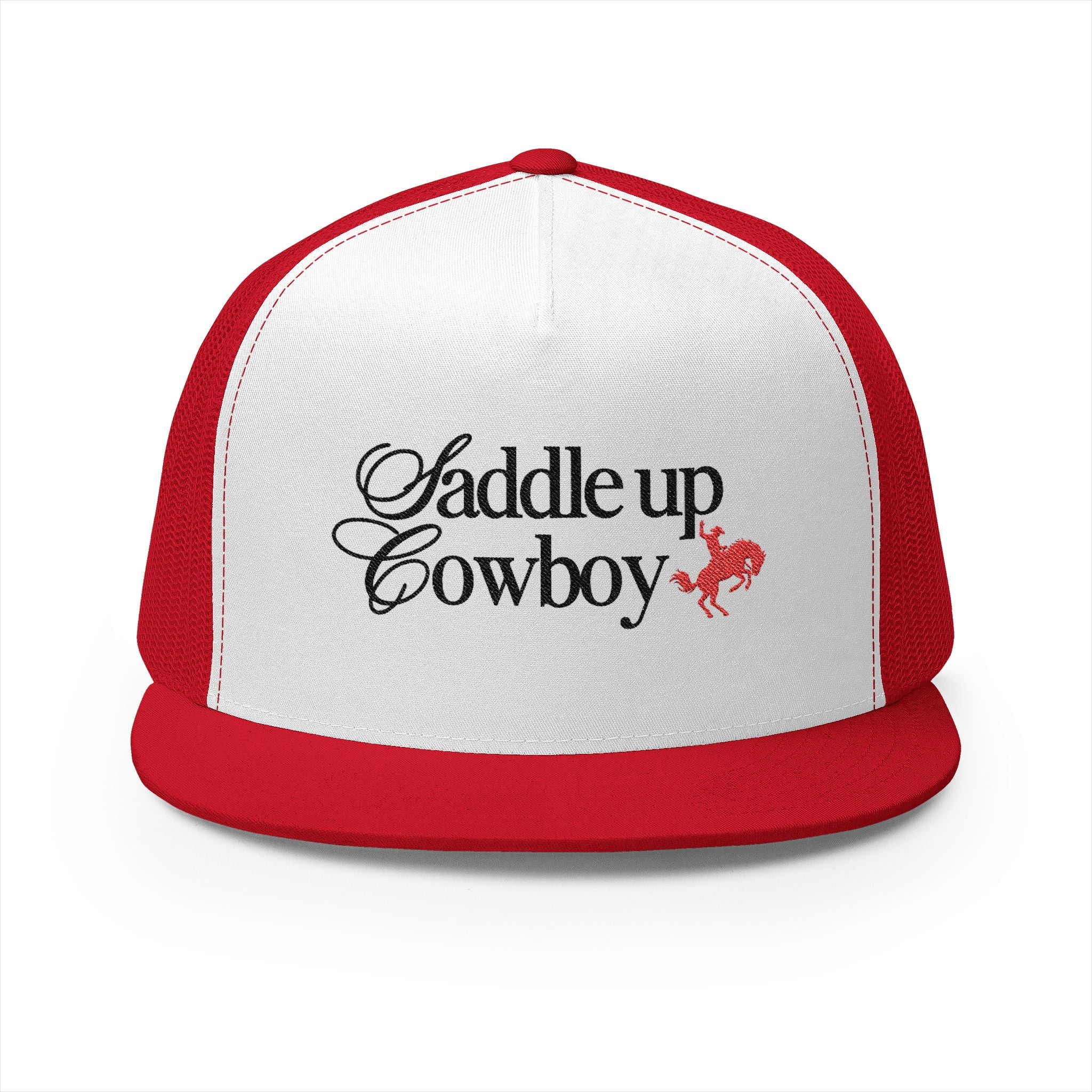 Saddle Up Embroidered Trucker Cap