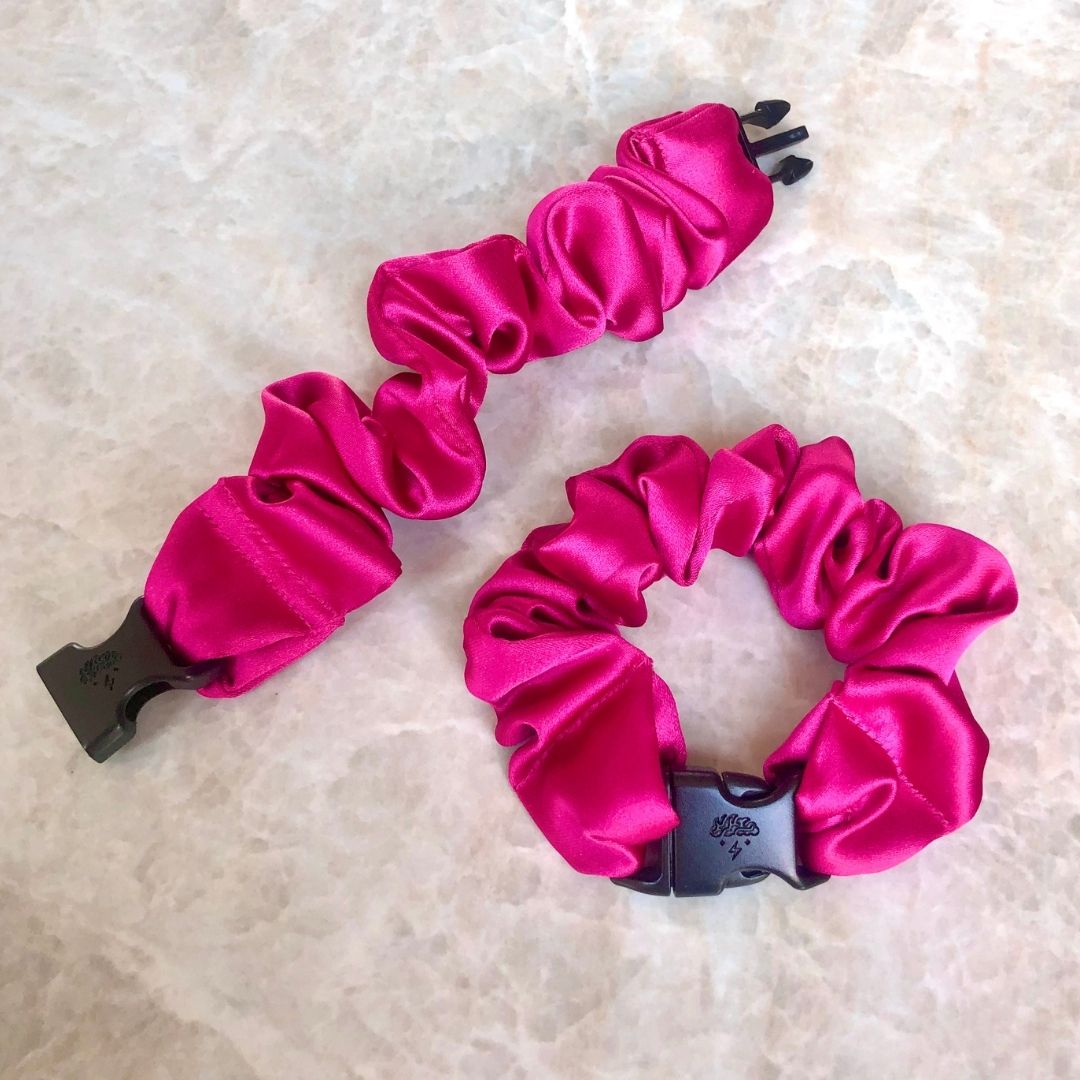Buckle Scrunchie - Vibrant Solid Colors - No Snagging, No Tangles