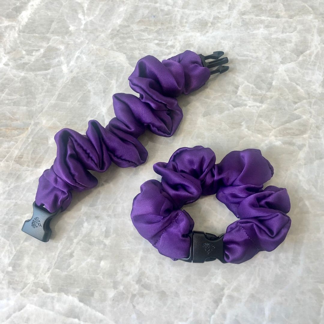 Buckle Scrunchie - Vibrant Solid Colors - No Snagging, No Tangles