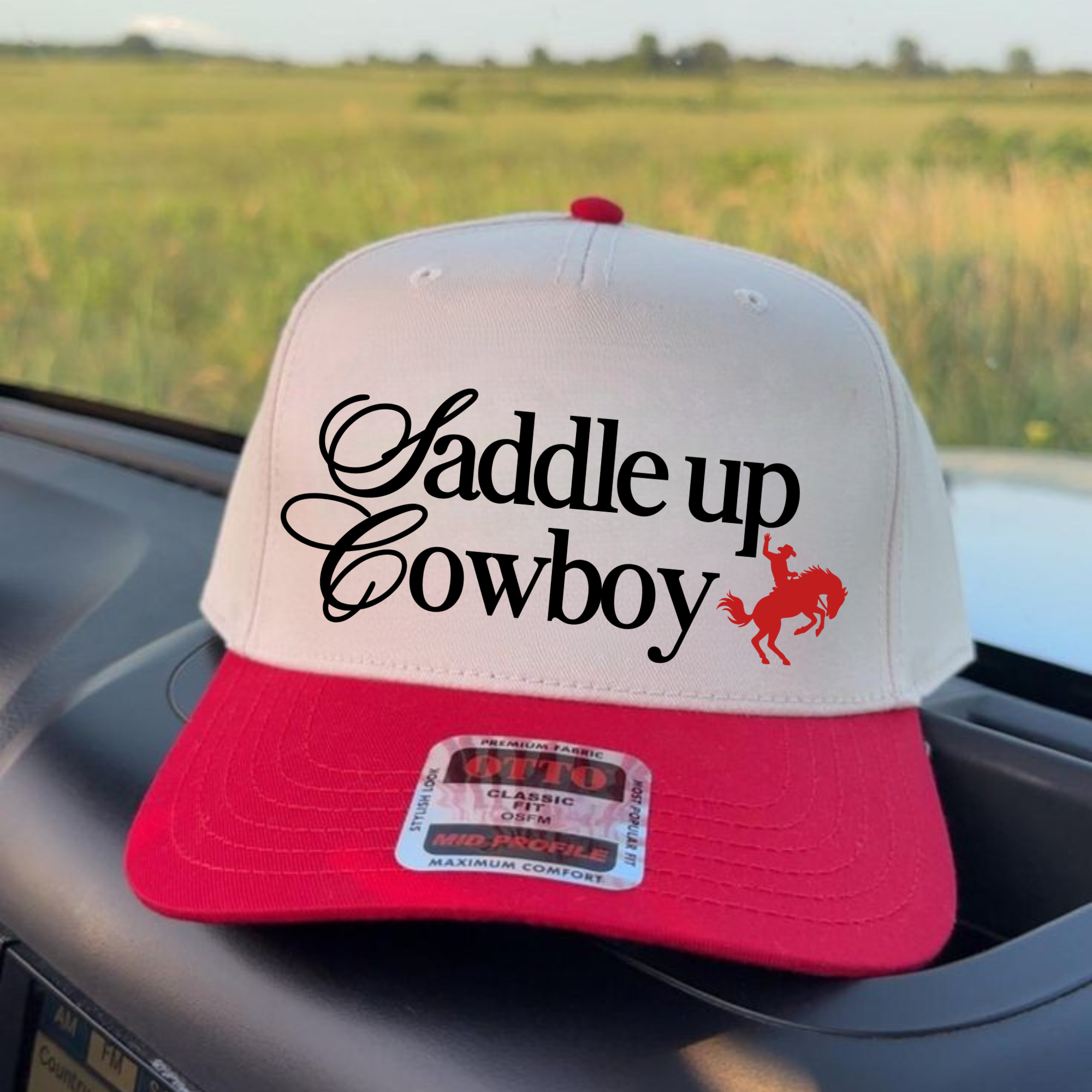 Saddle Up Embroidered Trucker Cap