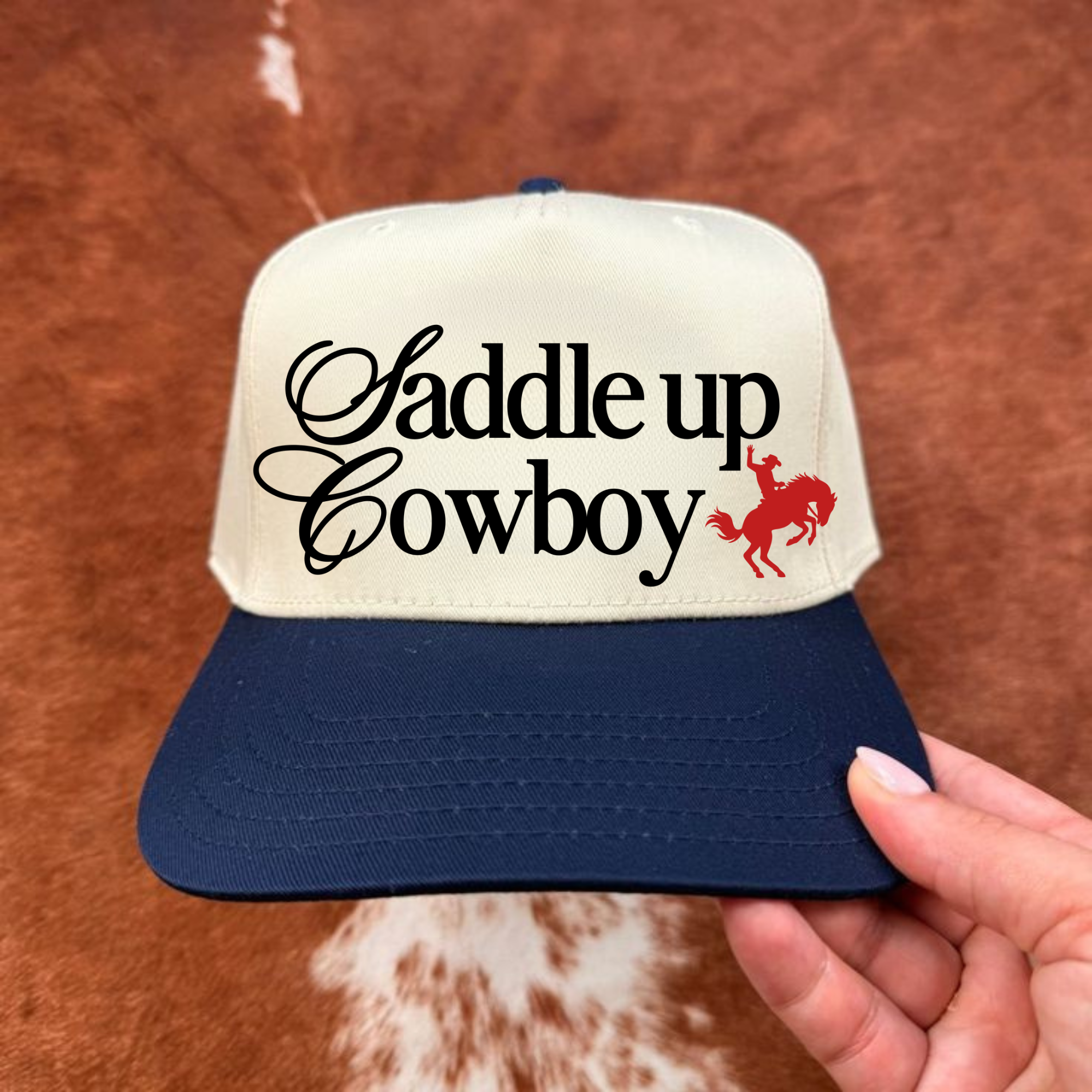 Saddle Up Embroidered Trucker Cap