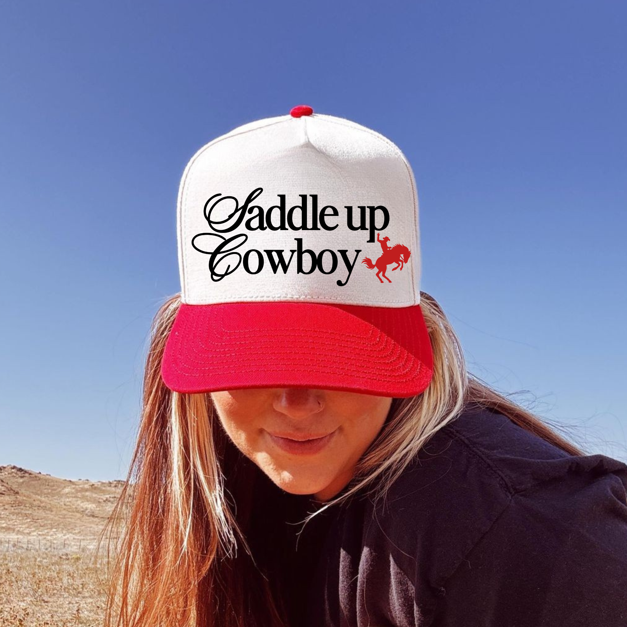 Saddle Up Embroidered Trucker Cap