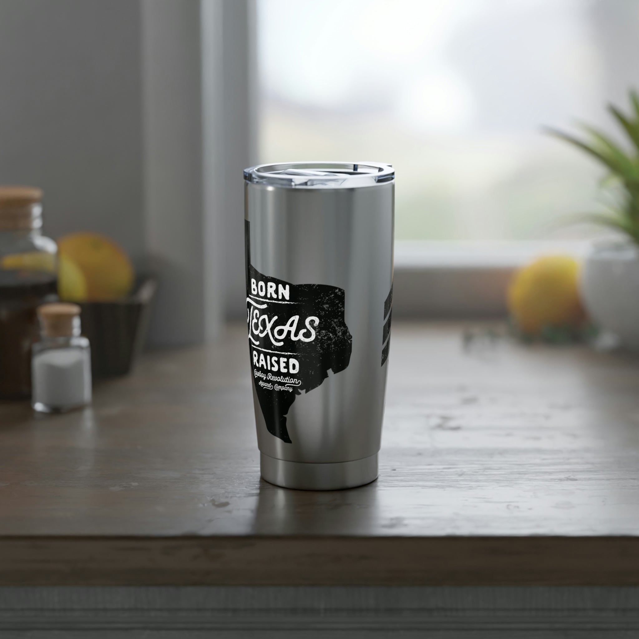 "Texas Born. Texas Raised." Cowboy Revolution 20oz Tumbler