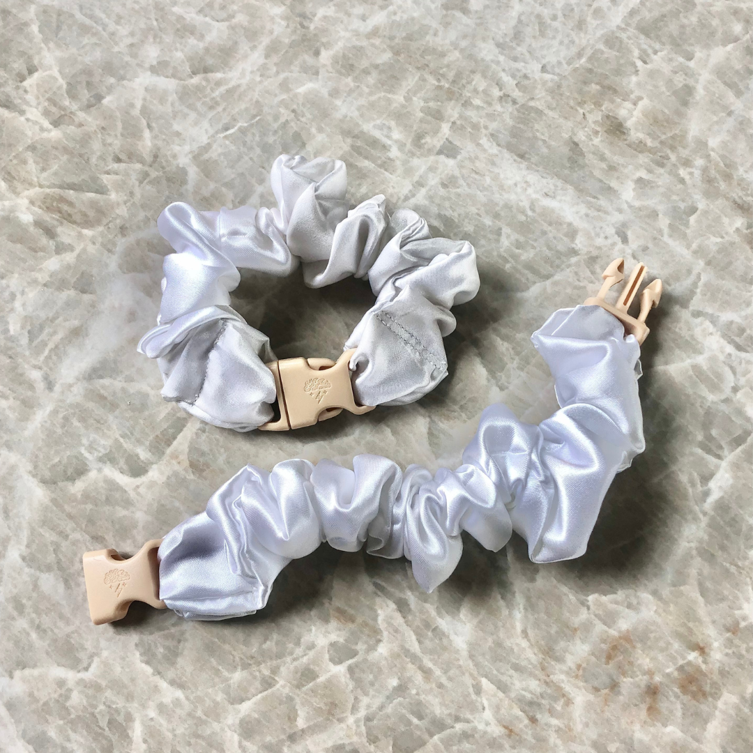 Buckle Scrunchie - Neutral Colors - No Snagging, No Tangles
