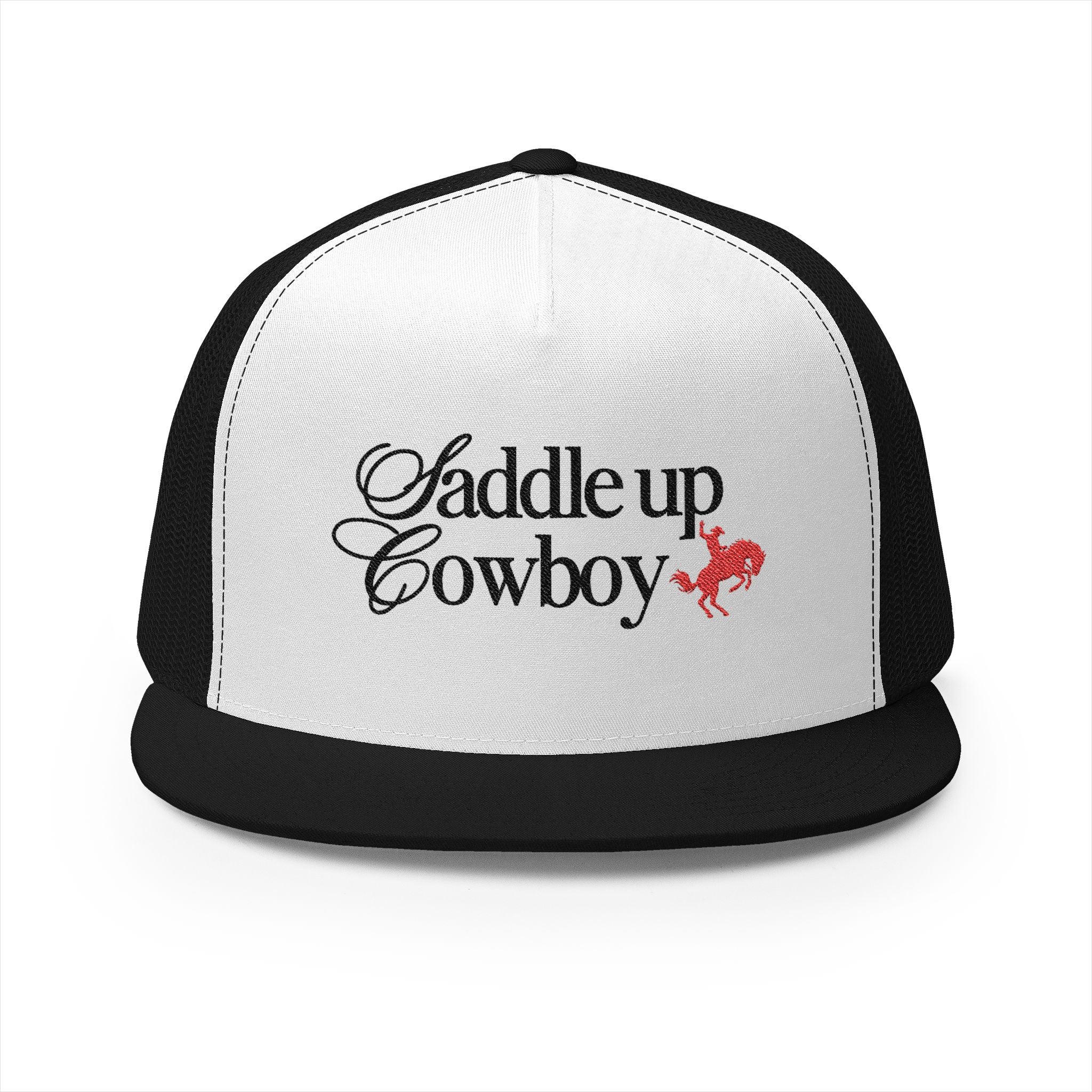 Saddle Up Embroidered Trucker Cap
