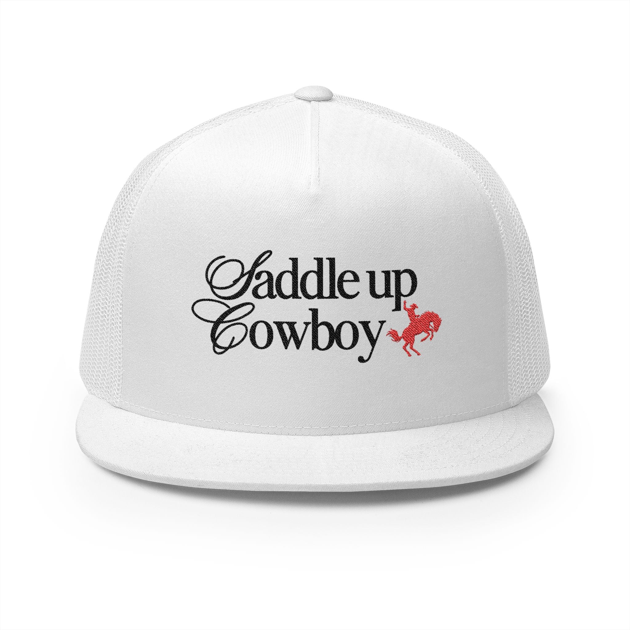 Saddle Up Embroidered Trucker Cap