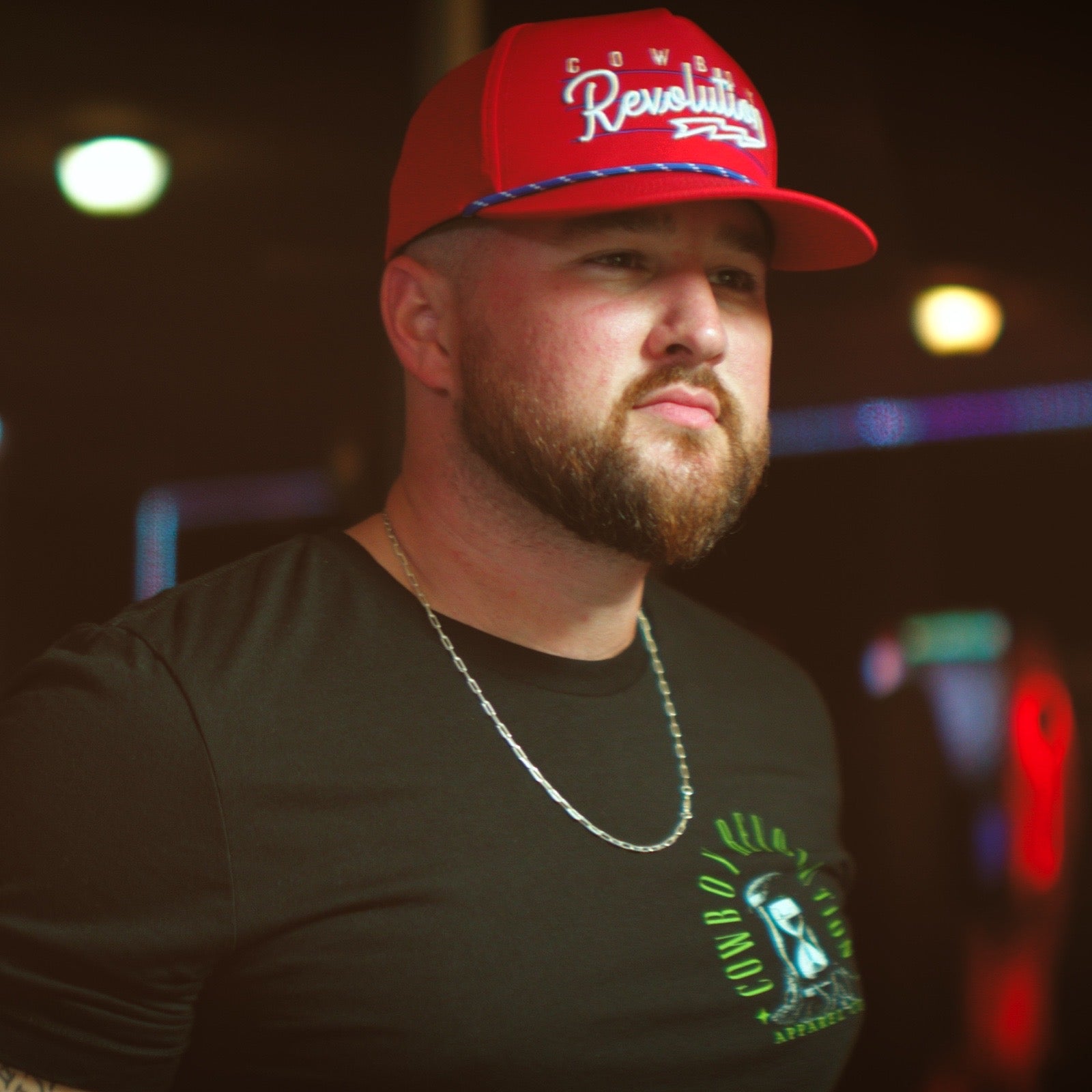 “Lightning" Logo - 5-panel Performance Hat - Red, White, and Blue