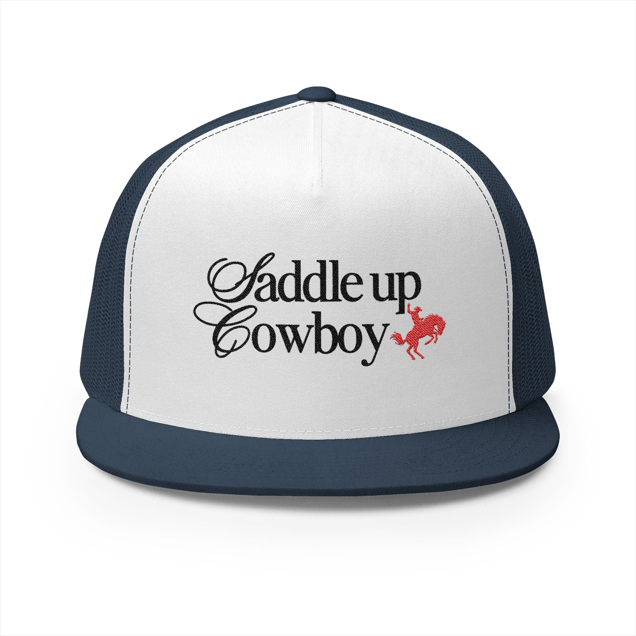 Saddle Up Embroidered Trucker Cap