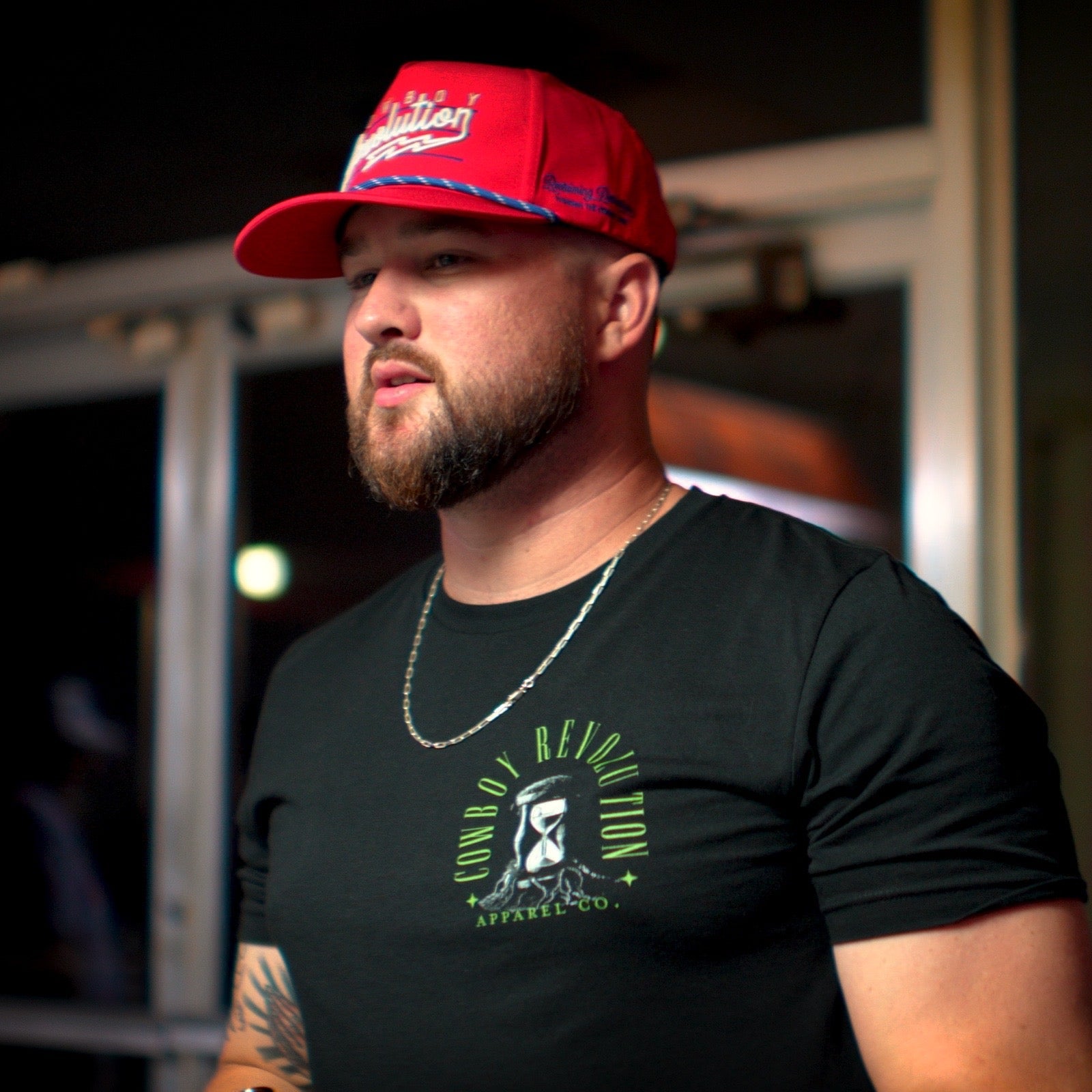 “Lightning" Logo - 5-panel Performance Hat - Red, White, and Blue