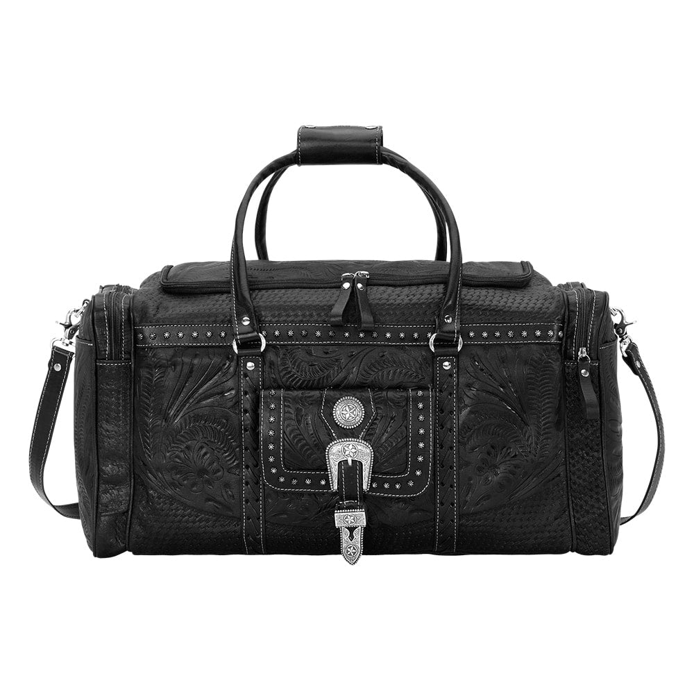 Classic Zip-Top Duffel Bag w/ Front Pouch and Side Zipper Pockets