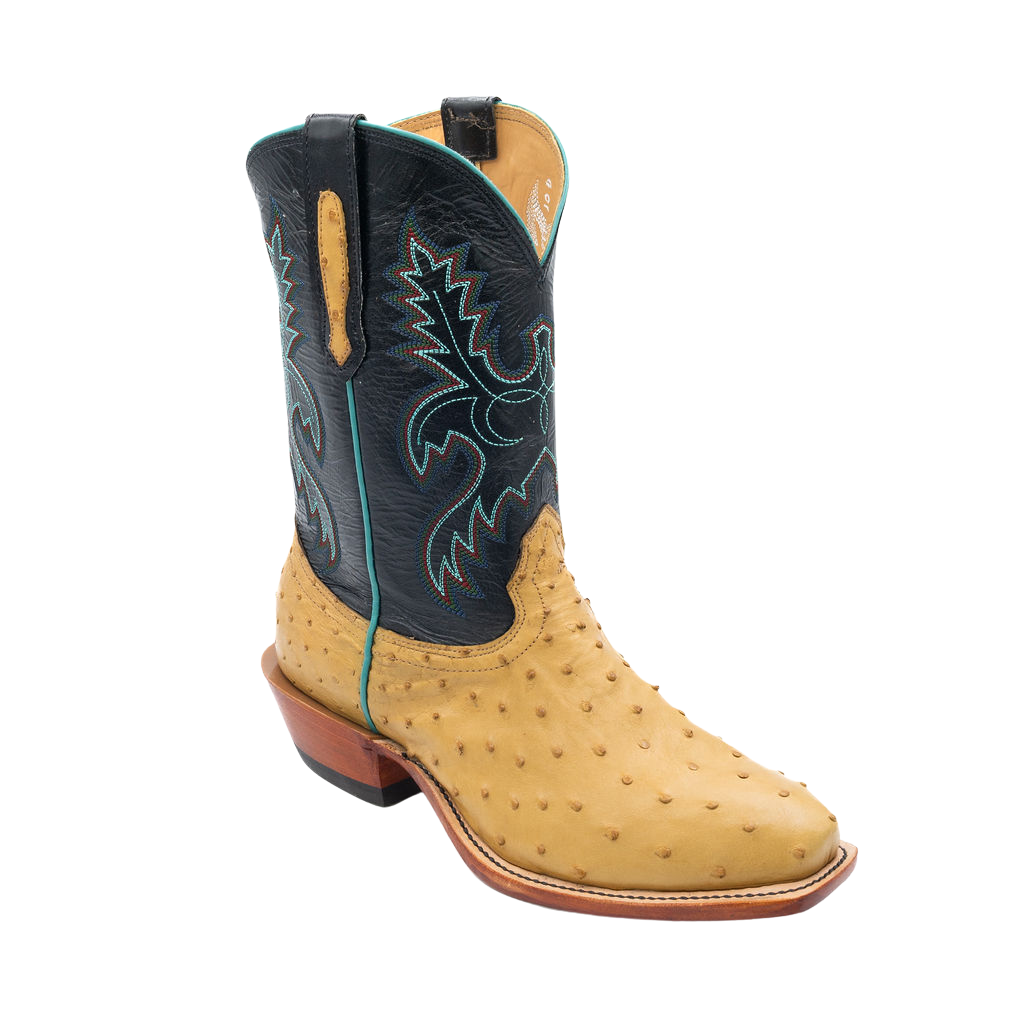 Antique Saddle SF FQ Ostrich w/Black Style No. 19401911