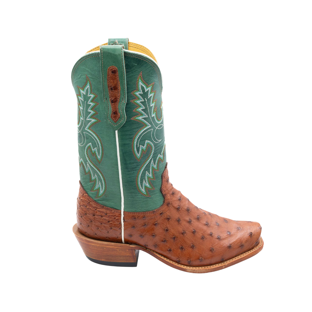 Cognac FQ Ostrich w/Turquoise Eagle Style No. 19191933