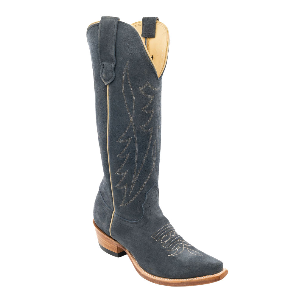 Ladies Navy Suede All-Over Style No. 00101652