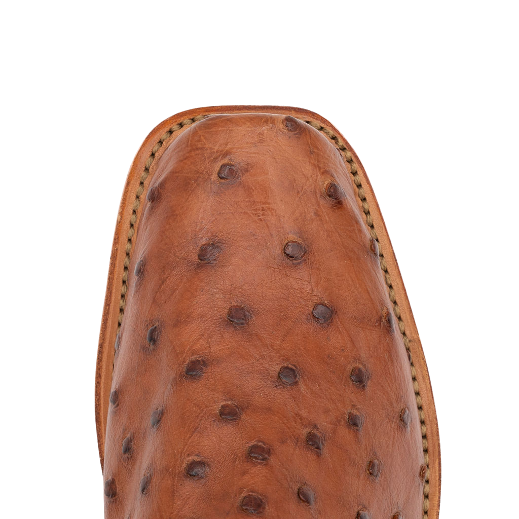 Cognac FQ Ostrich w/Turquoise Eagle Style No. 19191933