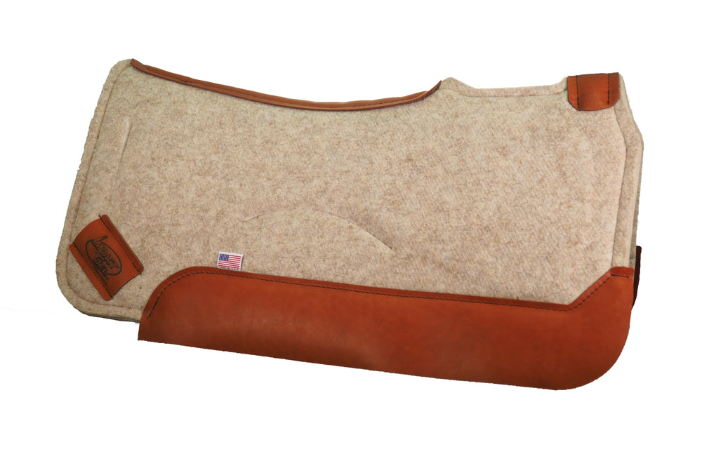 Contour Classic Saddle Pad- Tan with Red Dove Wear Leather