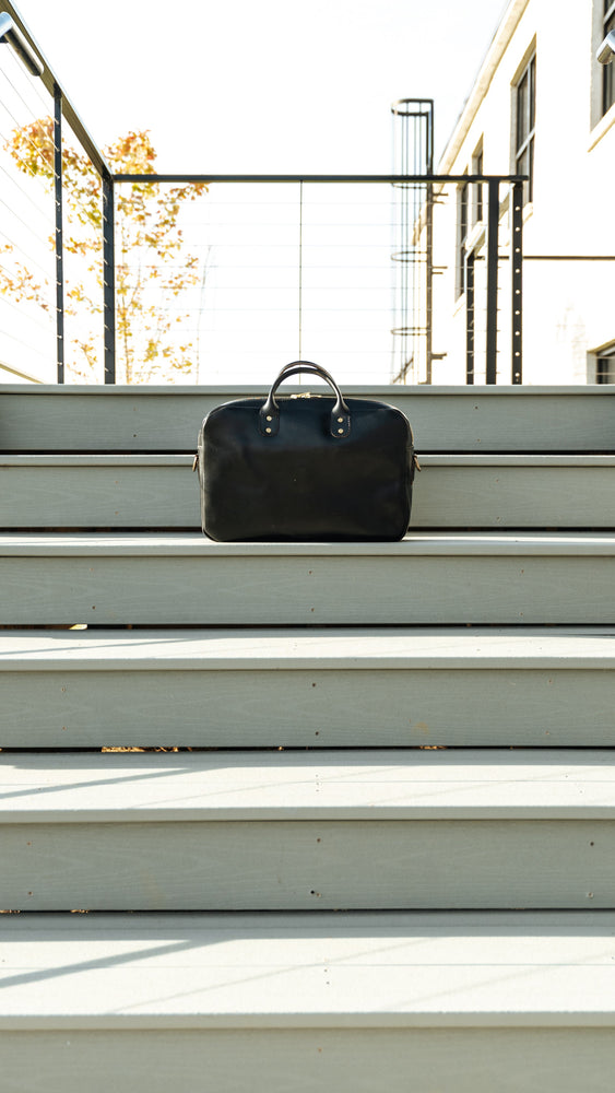 
                  
                    Slim Briefcase in Horween Black Chromexcel
                  
                