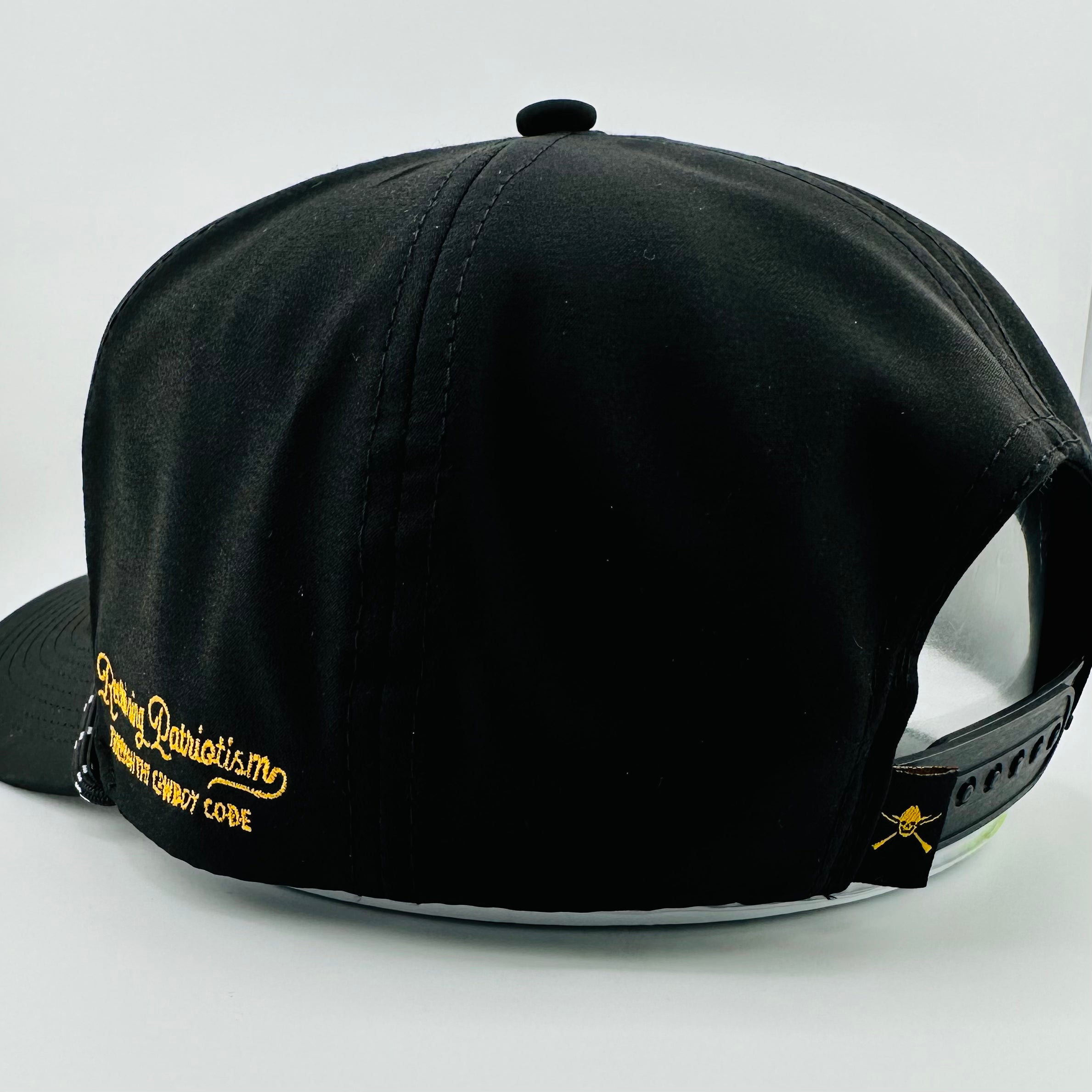 “Lightning" Logo - 5-panel Performance Hat - Black & Gold