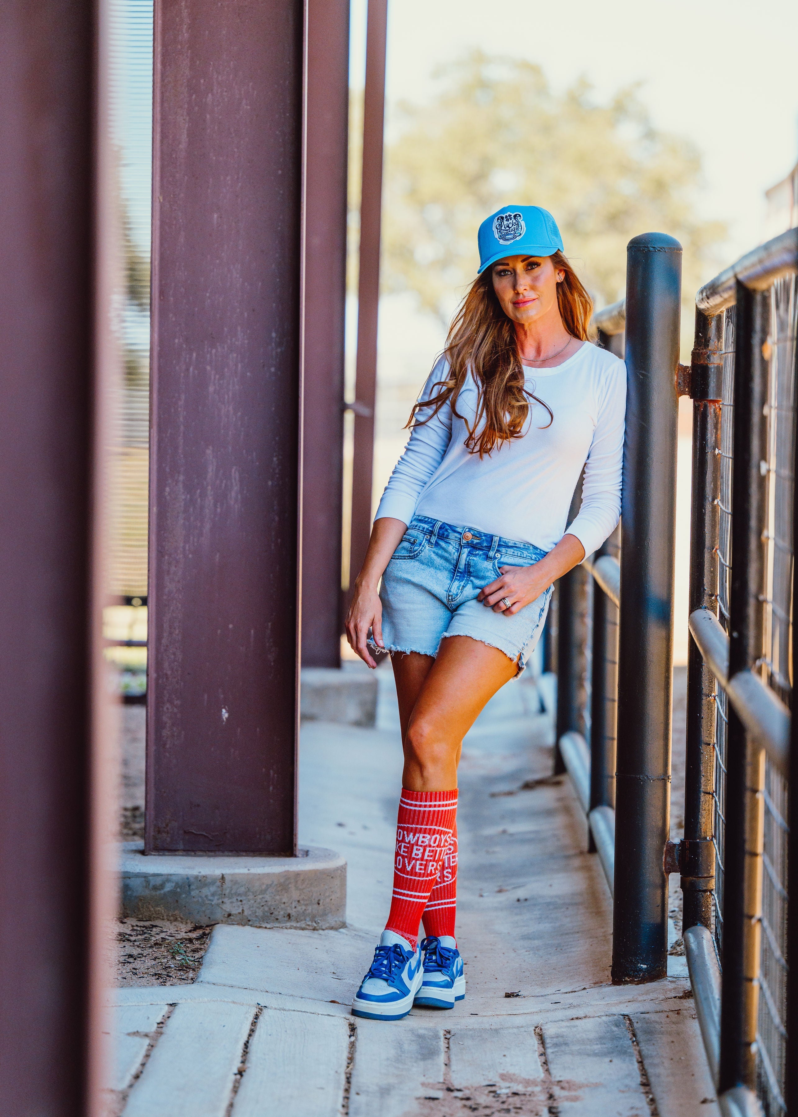 Cactus Alley-Cowboys Lover Red Performance Socks