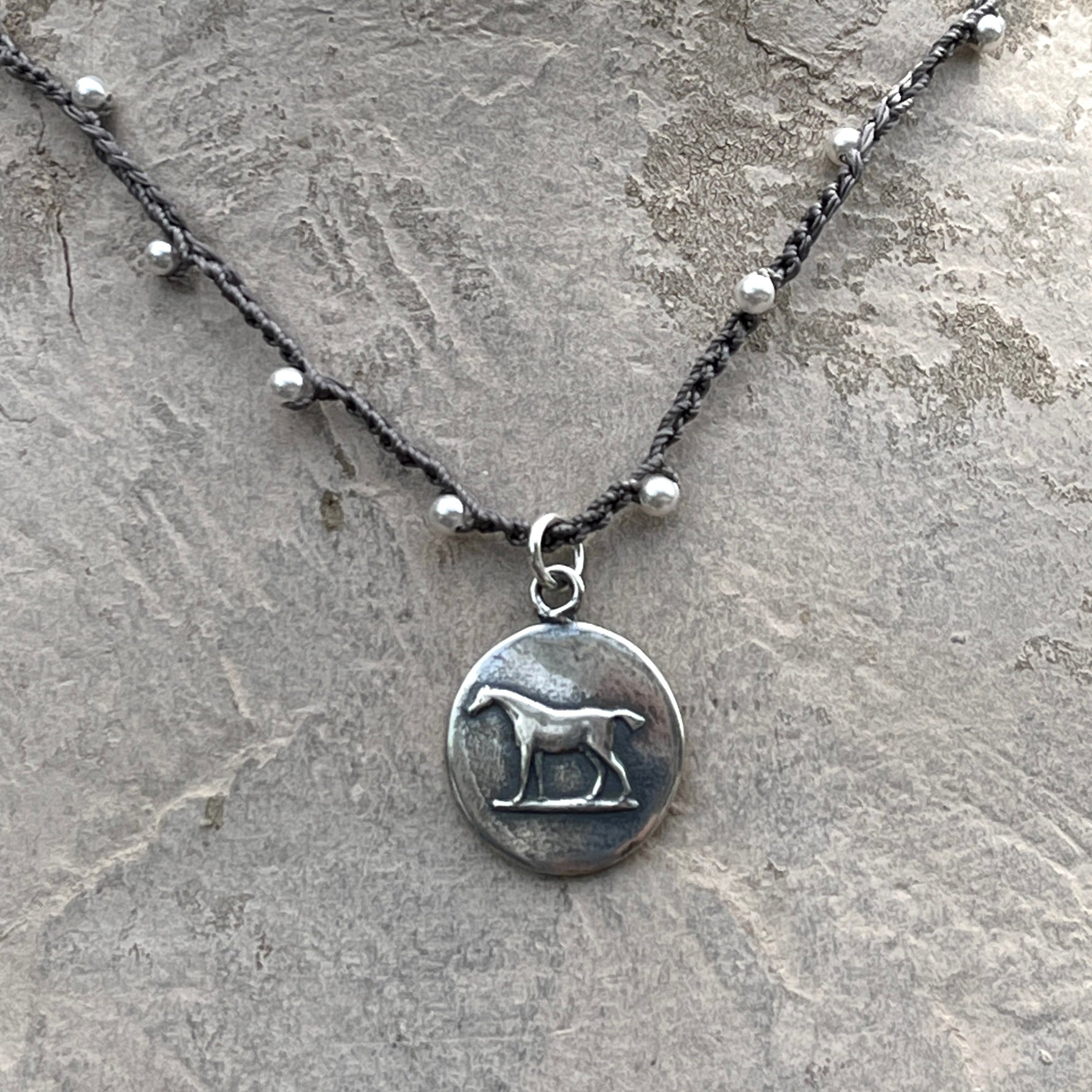 Sterling Wedgewood Stubbs Horse Necklaces
