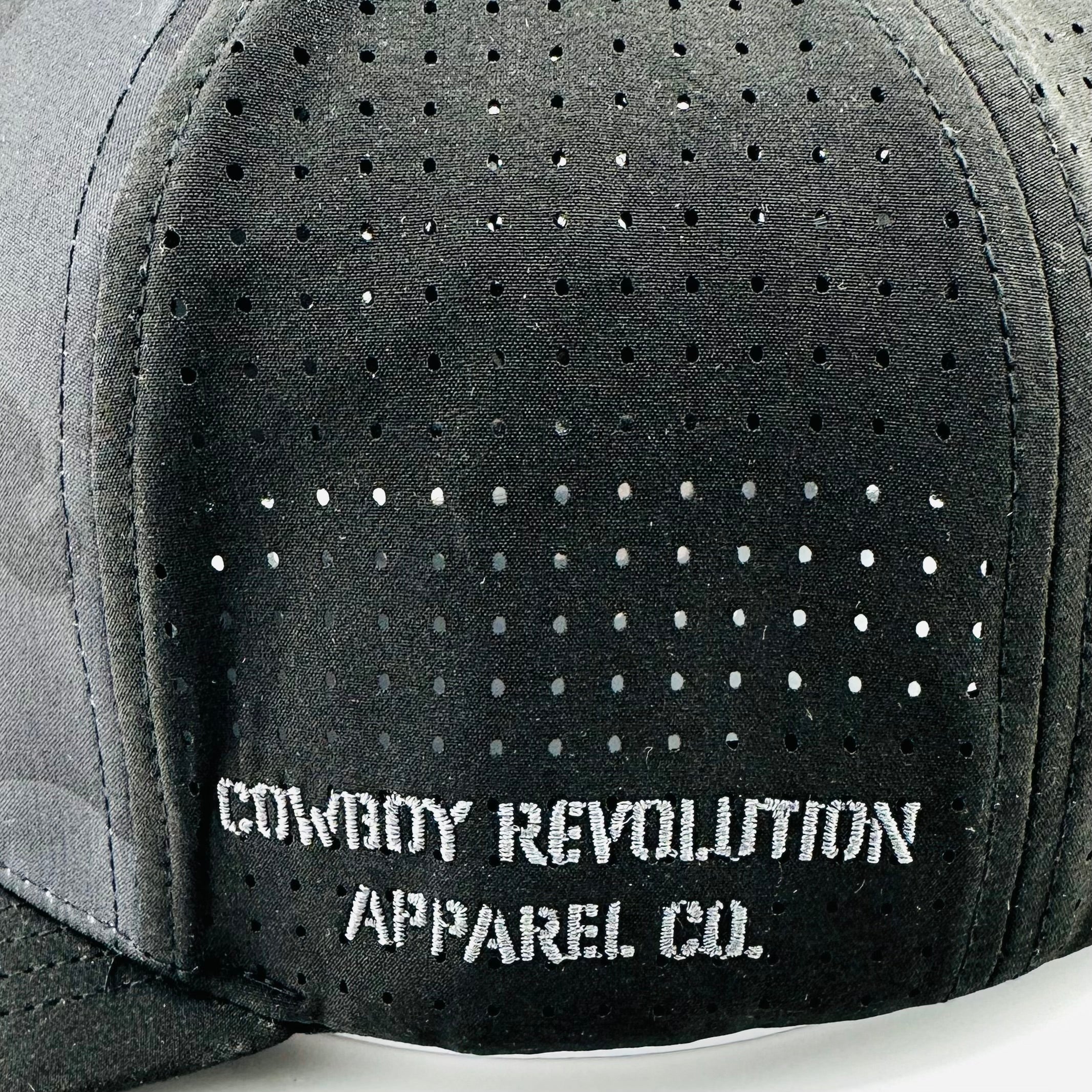 “Before The Dawn” - Cowboy Revolution Dark Camo/Black 5-panel Trucker Hat