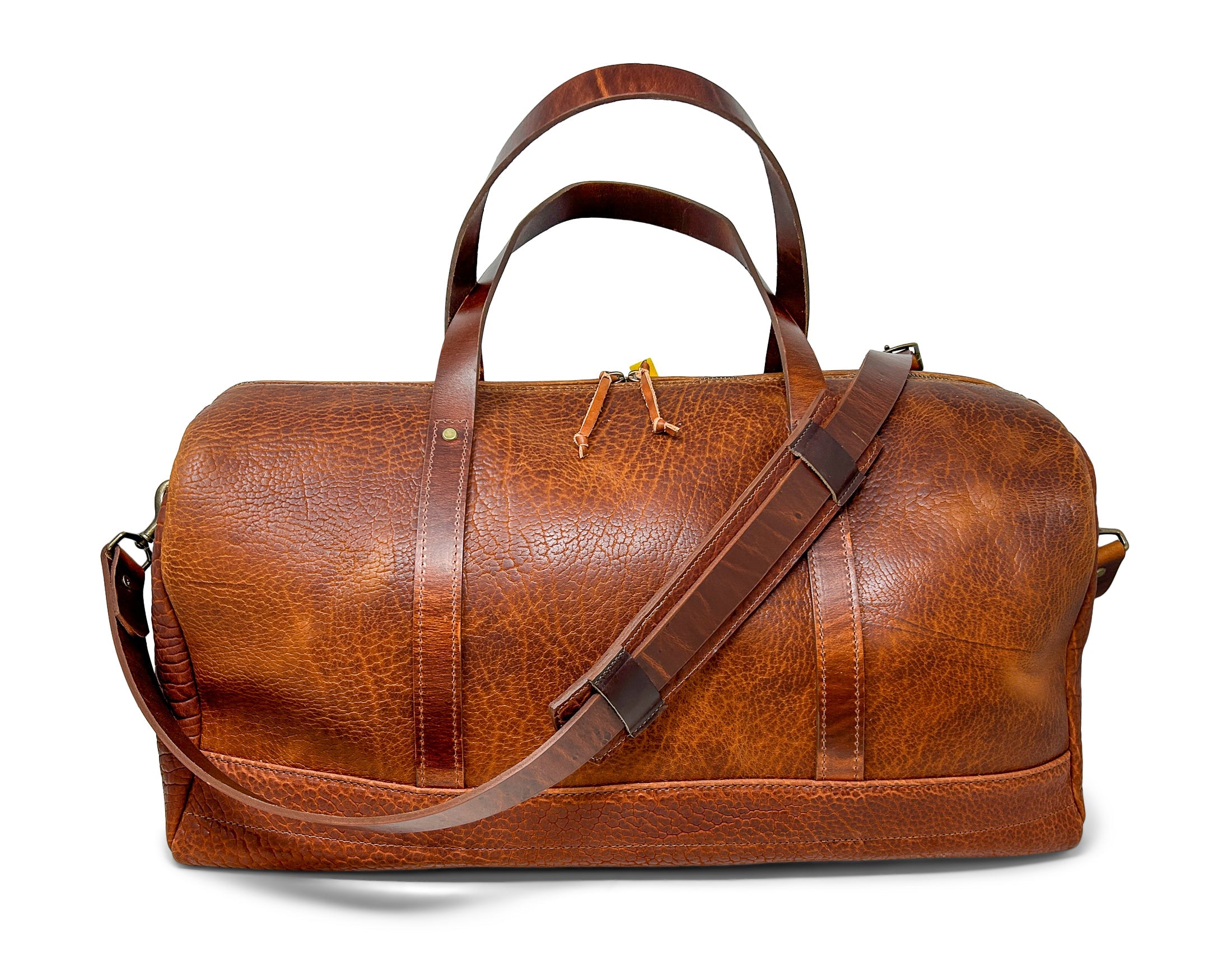 Jack Foster Weekender  | Cognac Shrunken Bison
