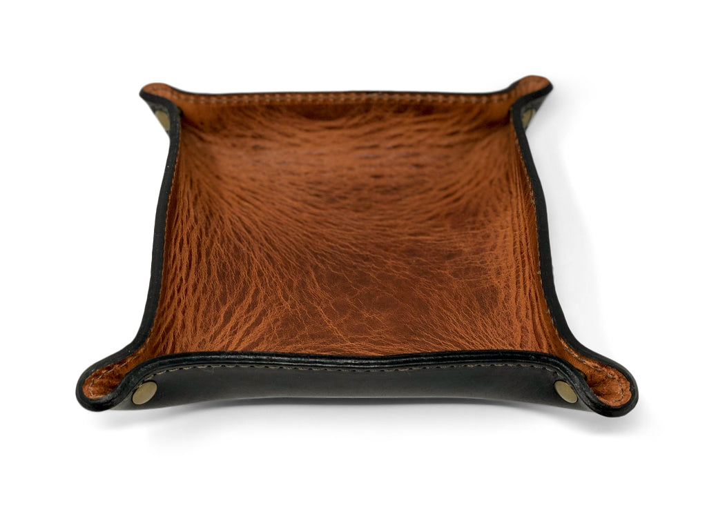Horween "Black and Tan" Valet Tray