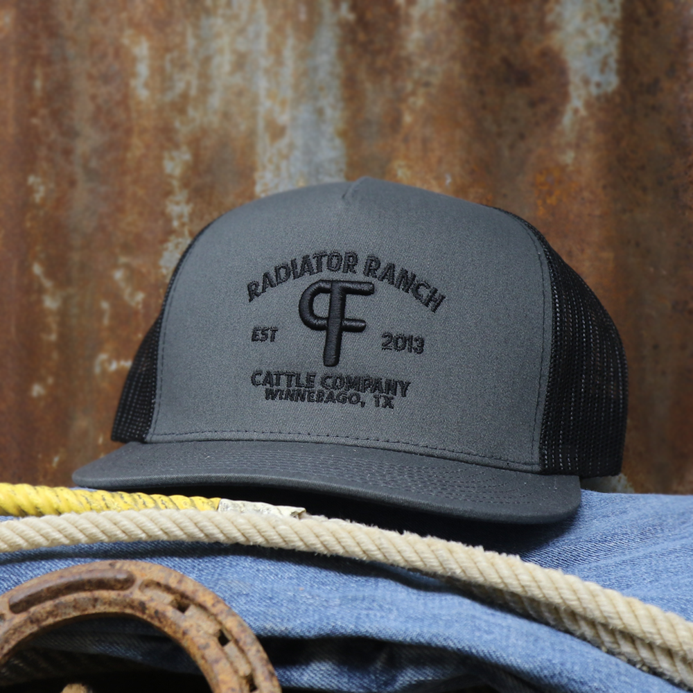 Pf Radiator Ranch Hat Radiator Ranch PF Brand Charcoal – Texas Saddlery
