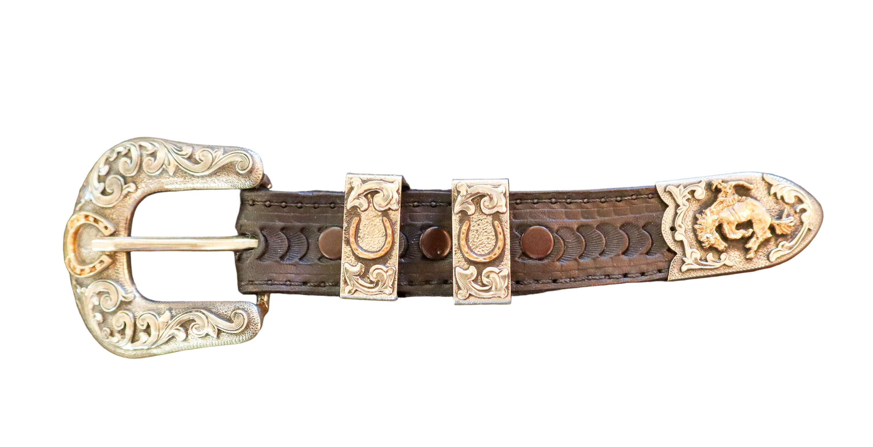 Bucking Horse 1 Inch Buckle Set