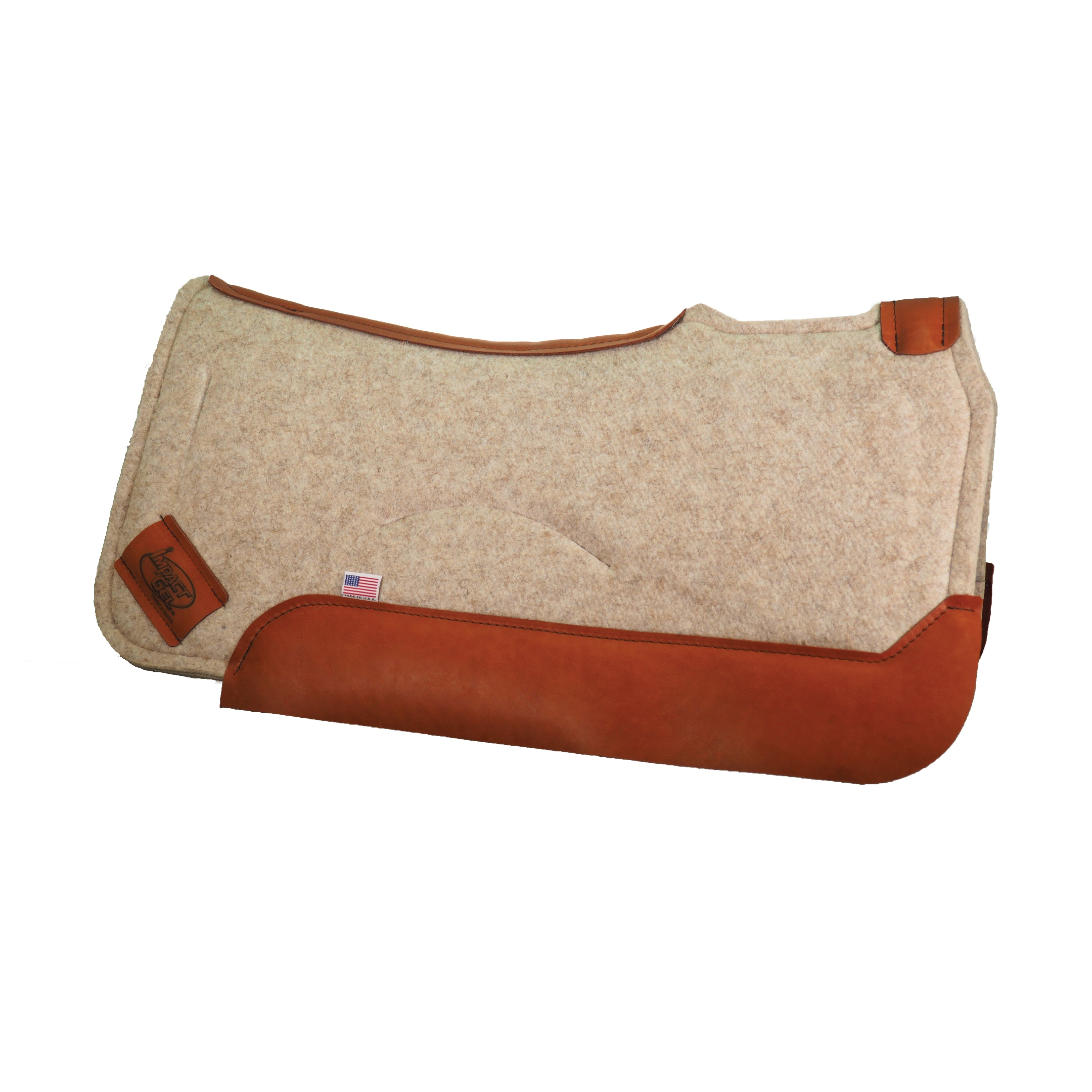Contour Classic Saddle Pad- Tan with Red Dove Wear Leather