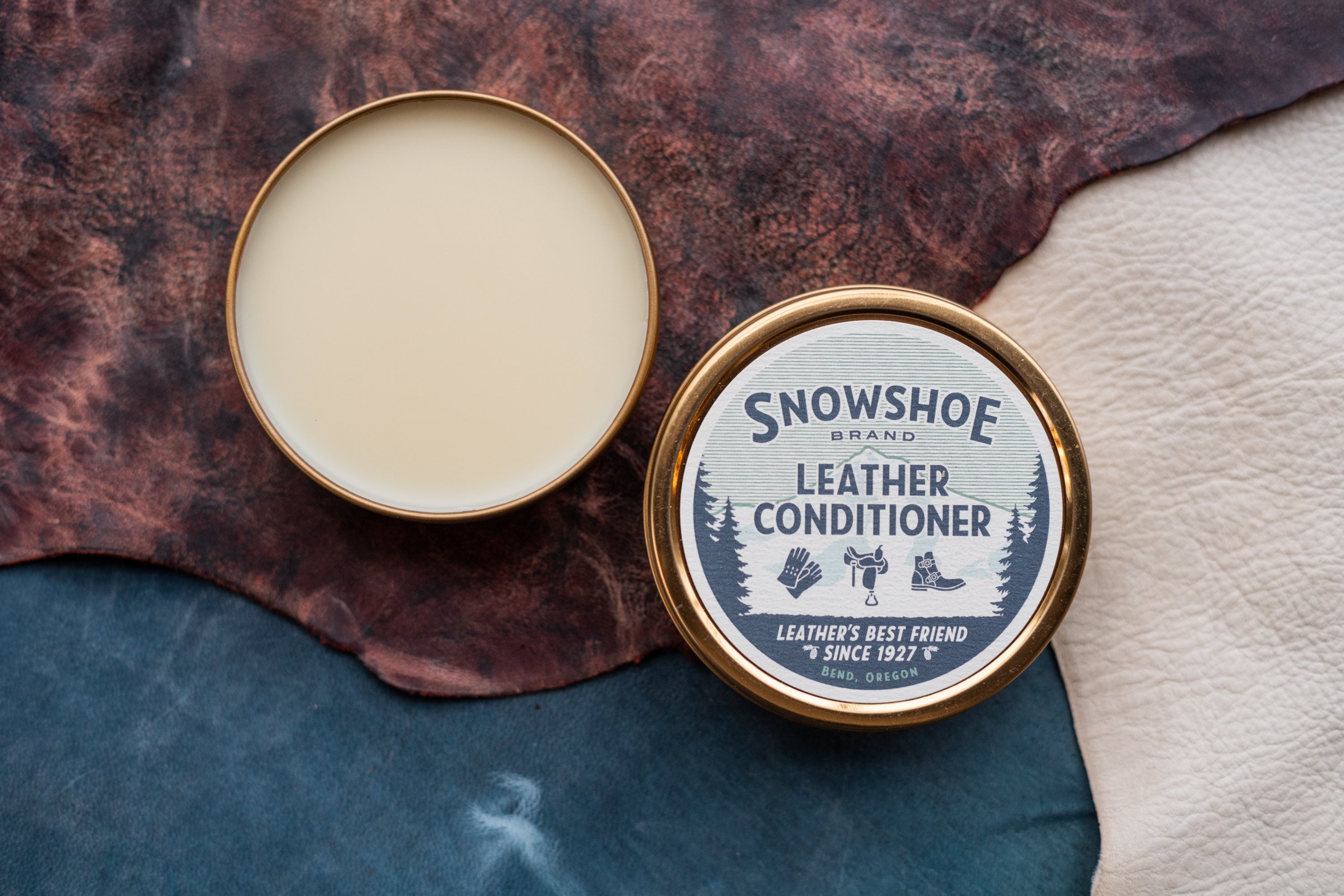 Snowshoe Leather Conditioner - 4oz Tin