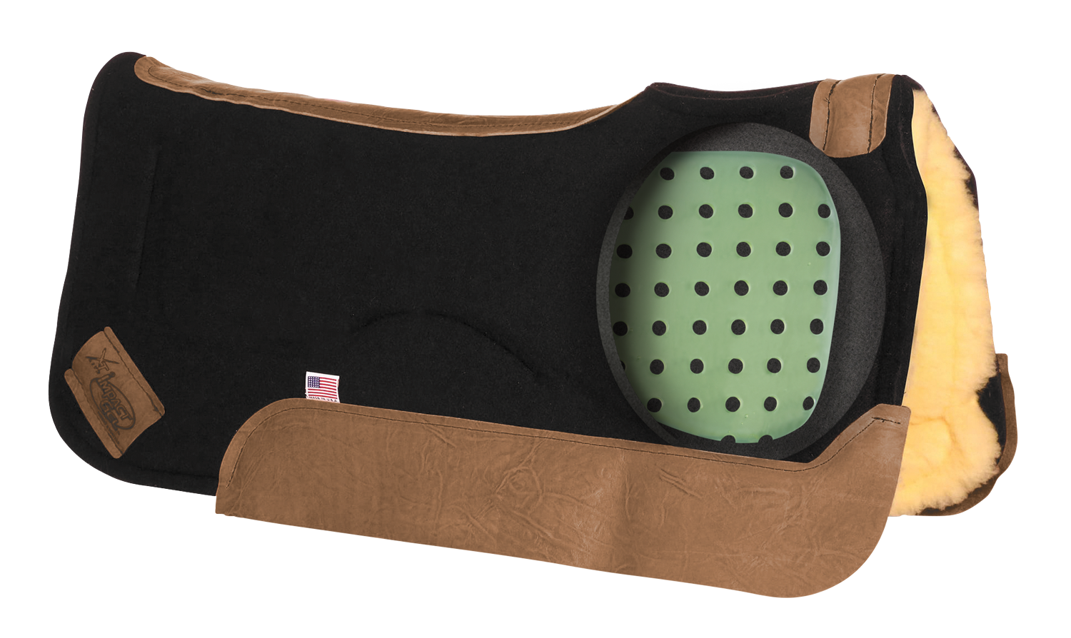 Contour Saddle Pad - XT Lite - Fleece Bottom