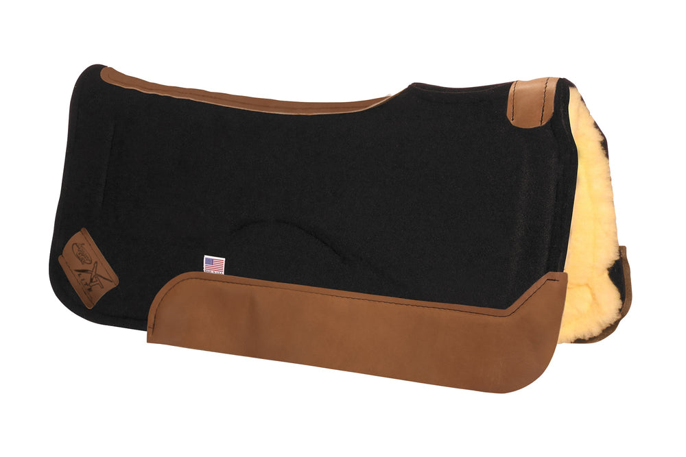 Contour Saddle Pad - XT Lite - Fleece Bottom