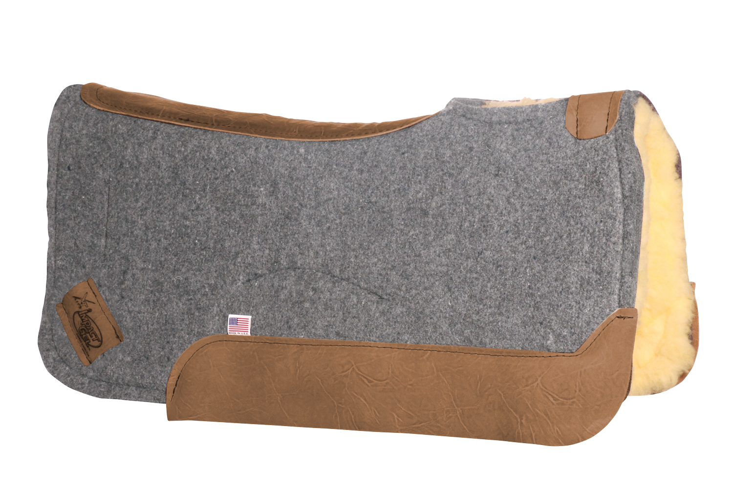 Contour Saddle Pad - XT Lite - Fleece Bottom