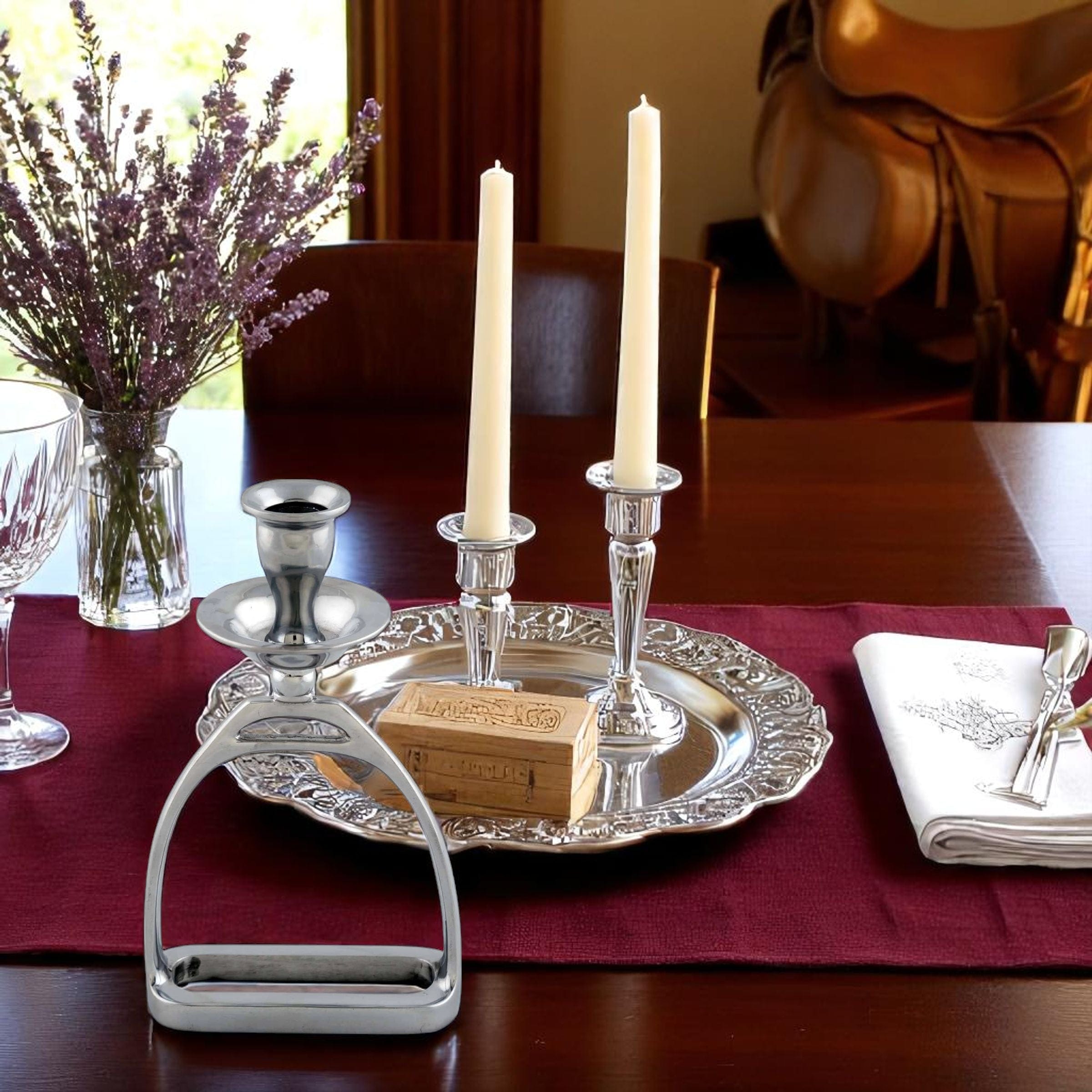 Equestrian Stirrup Candlestick