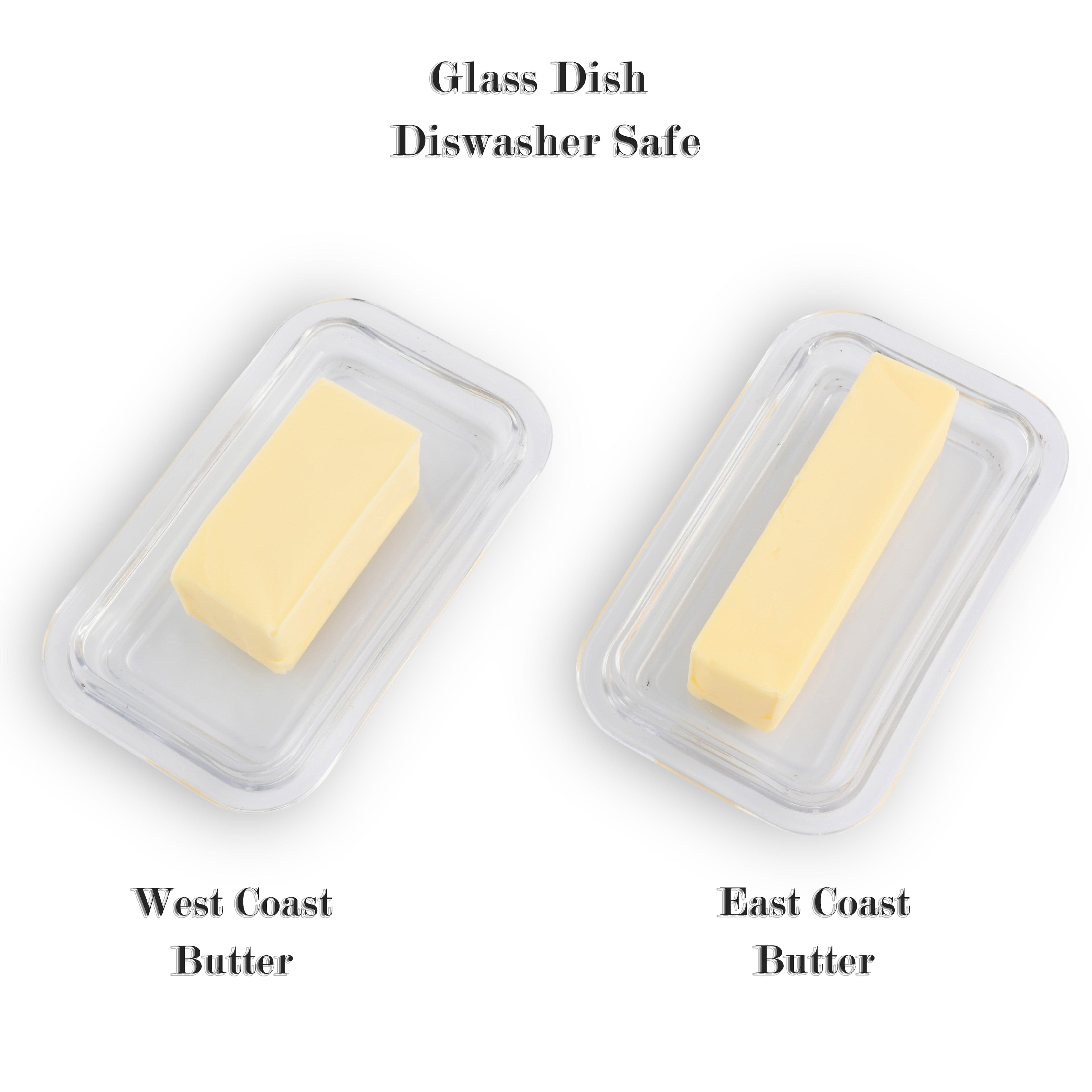 Glass Butter Dish - Cow