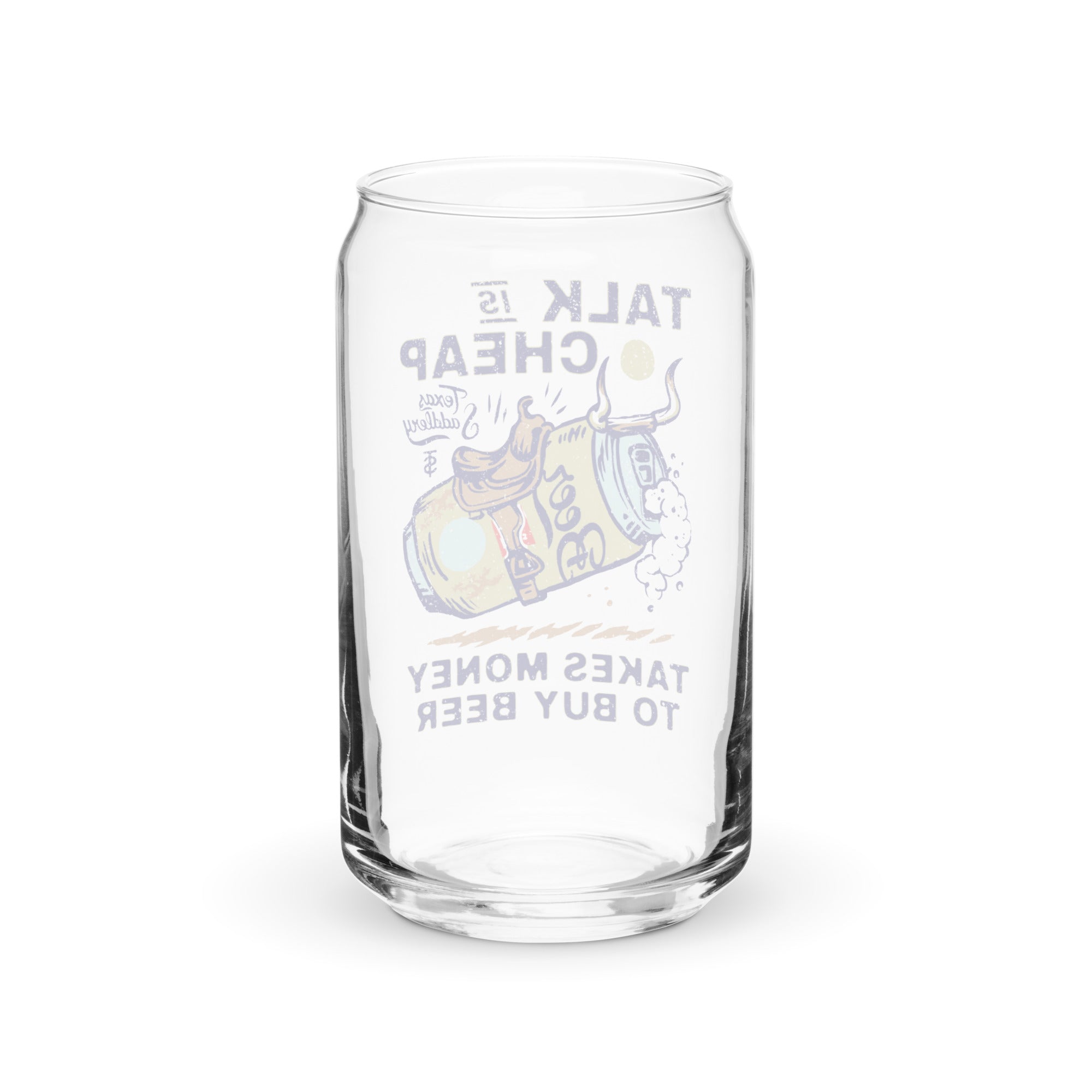 Can-shaped glass