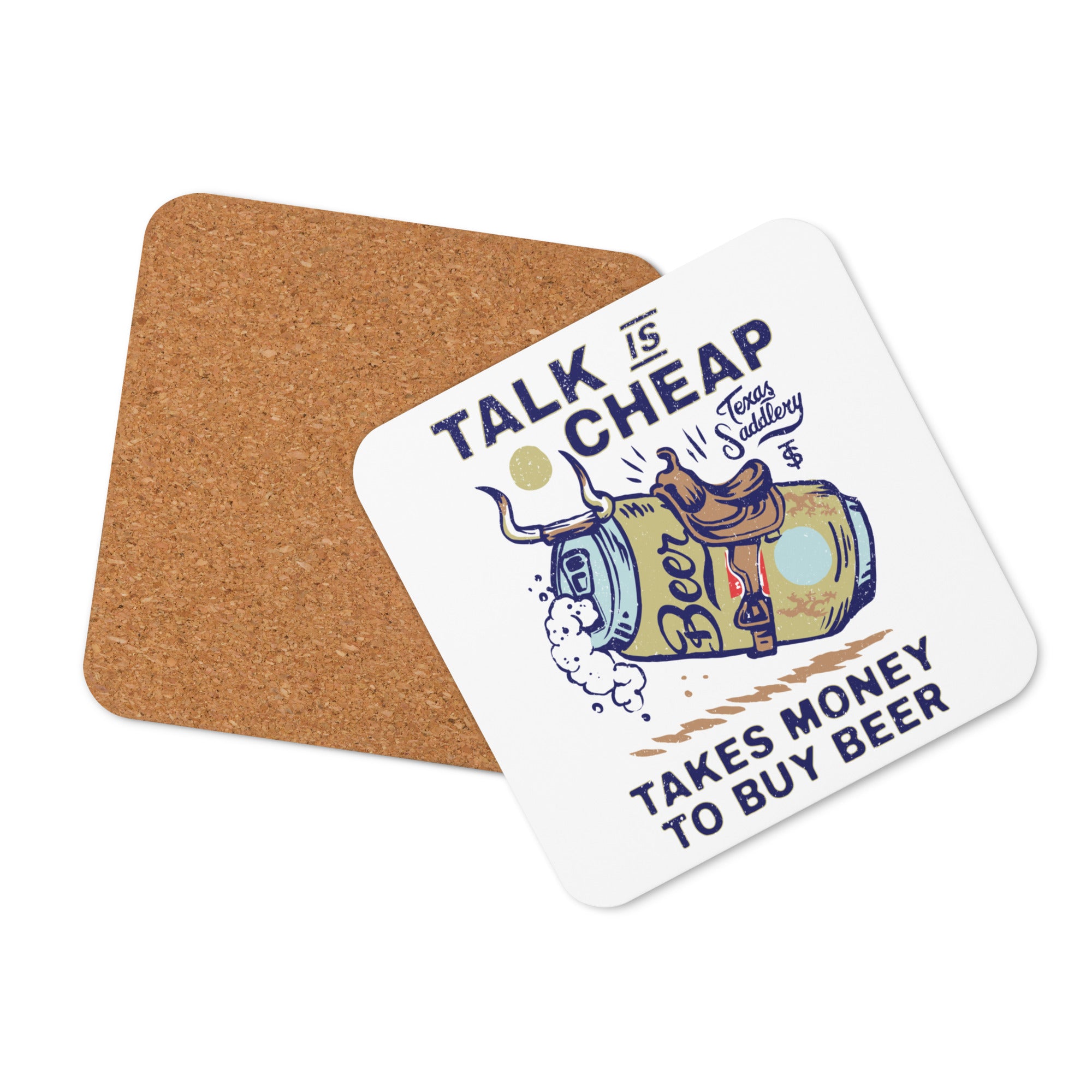 Cork-back coaster