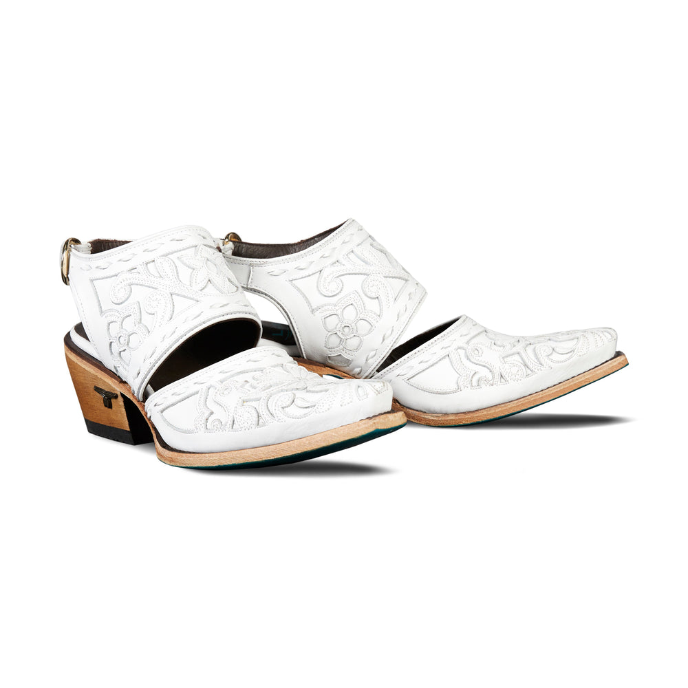 Robin Slingback Mule - Matte White