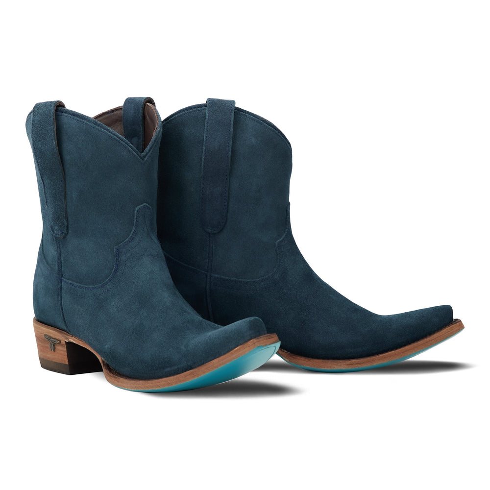 Emma Jane Bootie - Navy Suede