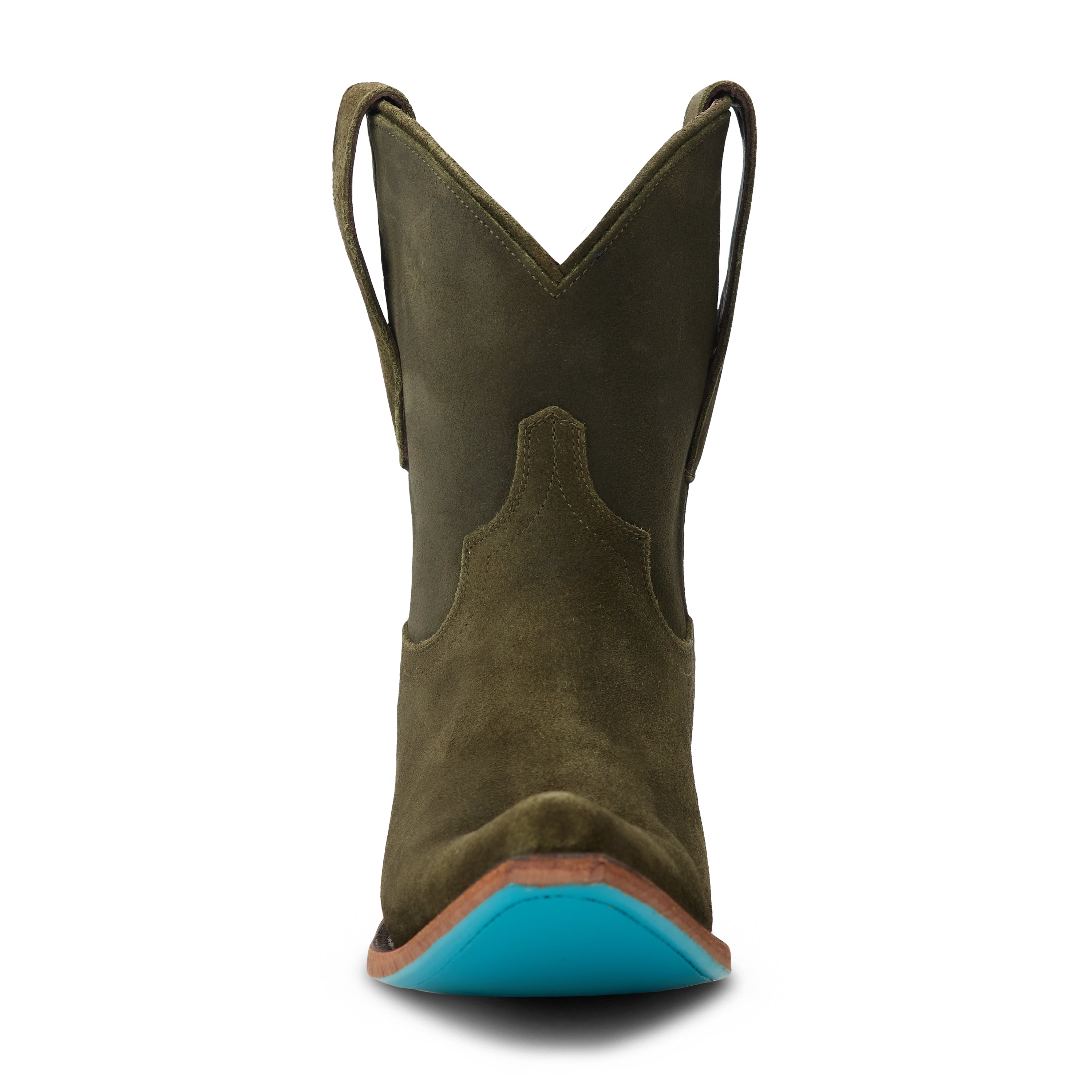 Emma Jane Bootie - Olive Suede