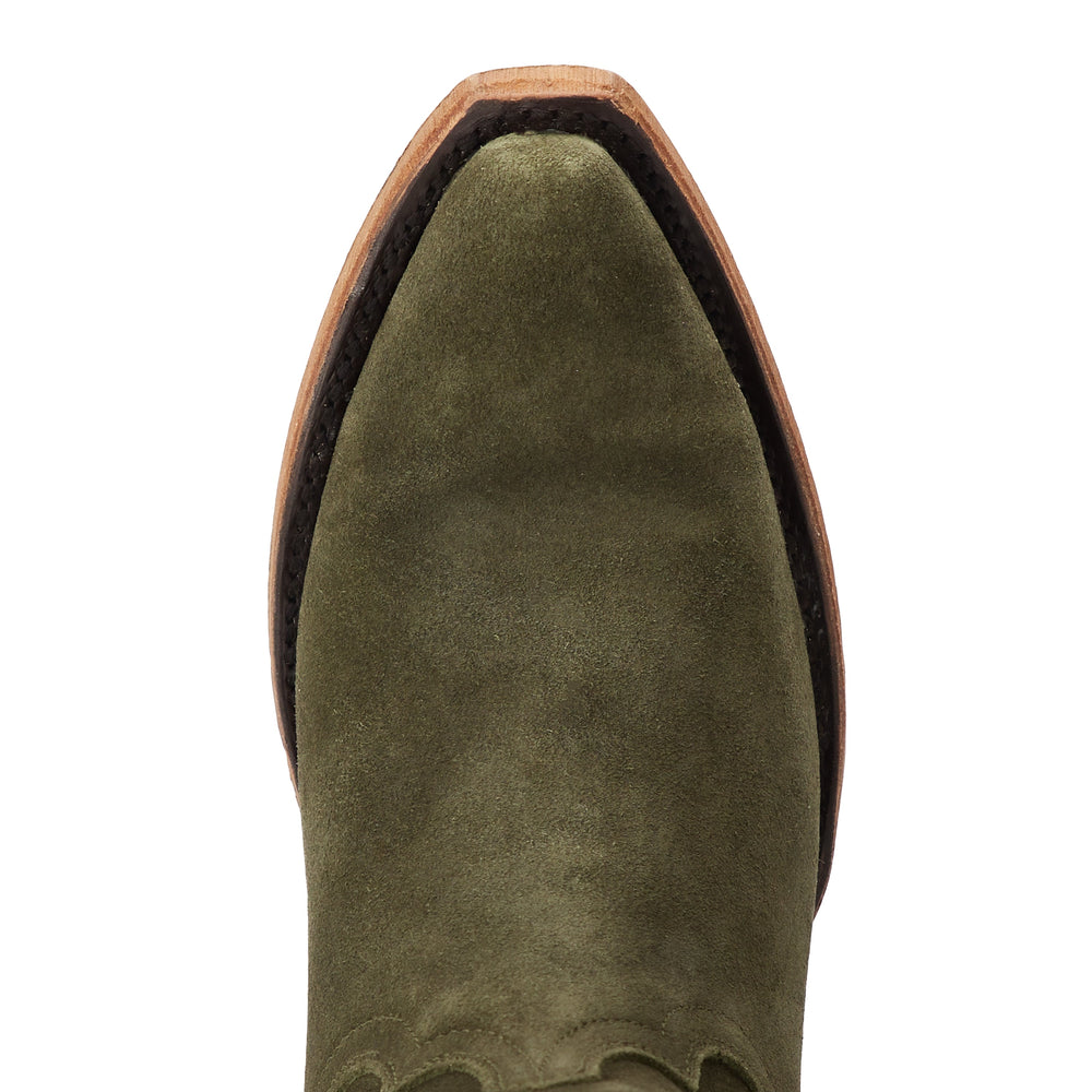 
                  
                    Emma Jane Bootie - Olive Suede
                  
                