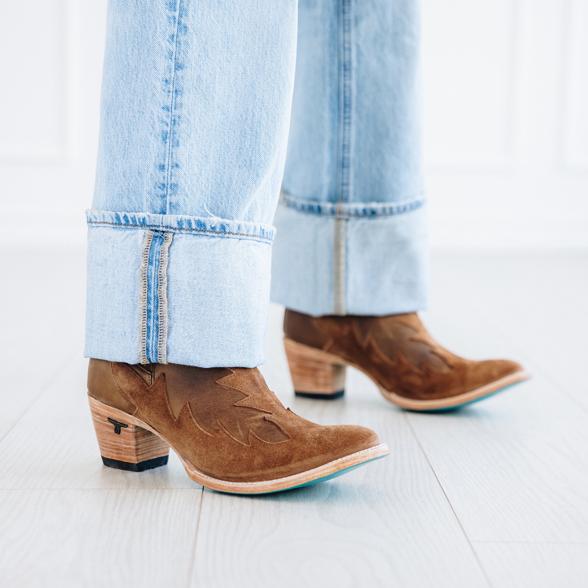 Western Chelsea Bootie - Toffee Suede