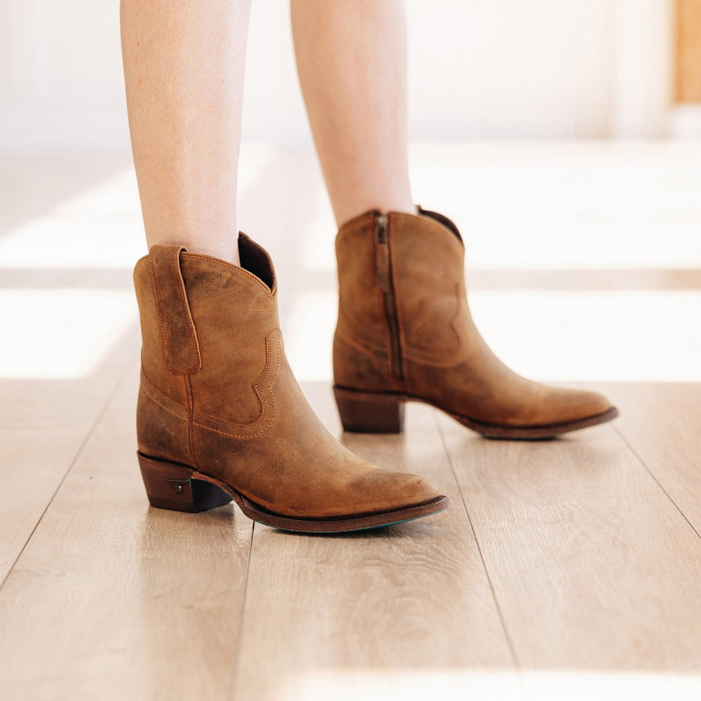 
                  
                    Plain Jane Bootie - Burnt Caramel
                  
                