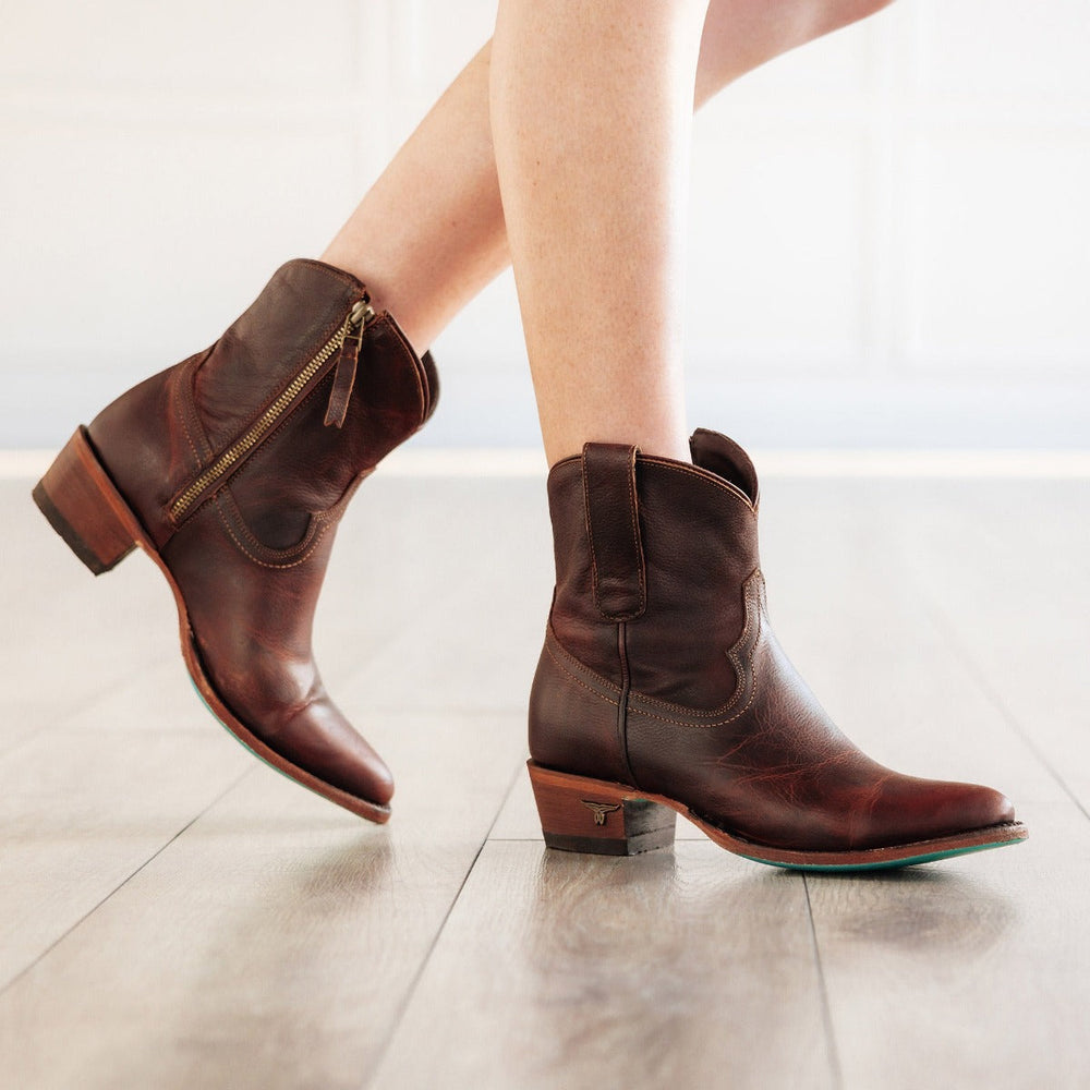 
                  
                    Plain Jane Bootie - Cognac
                  
                