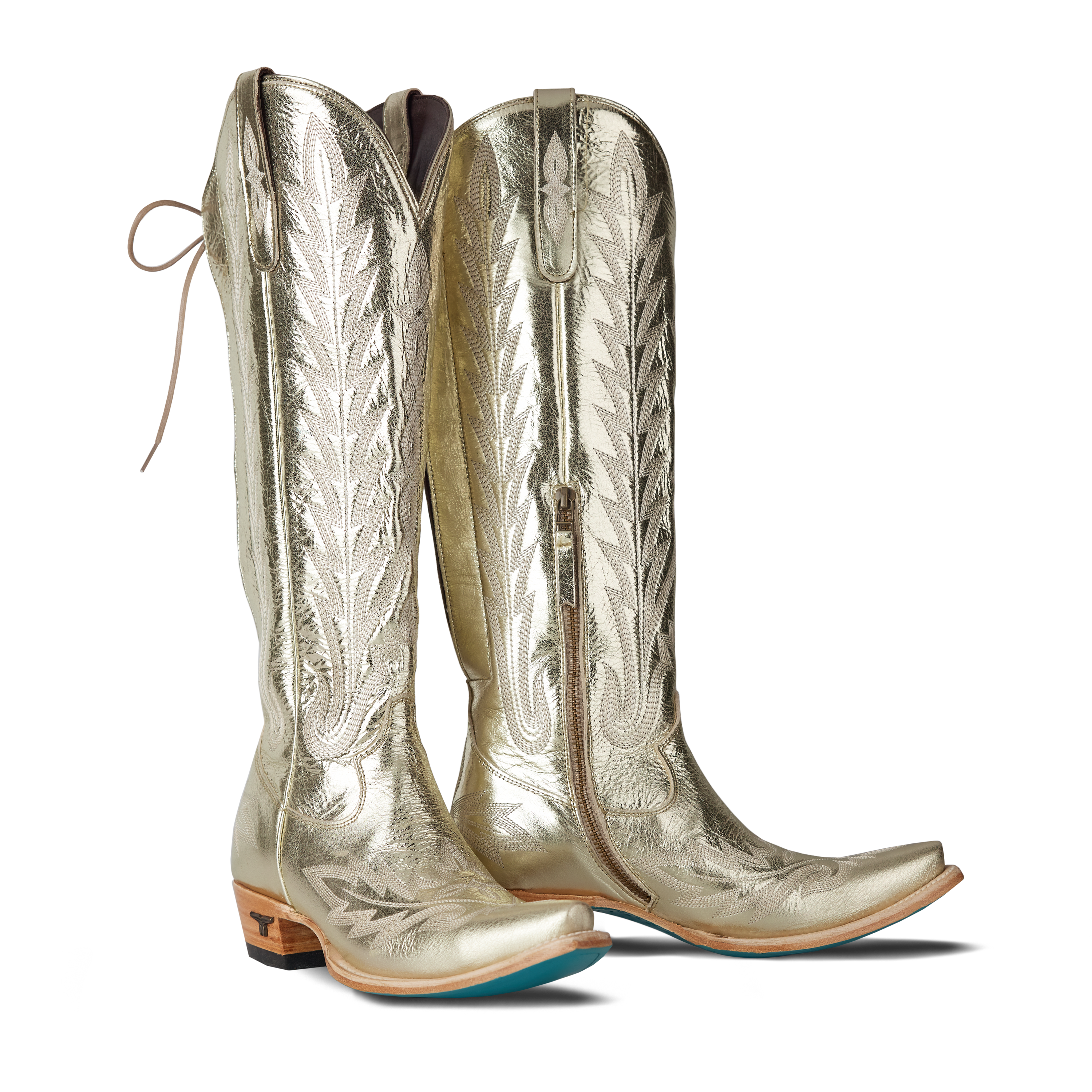 Lexington Knee High Corset - Champagne Metallic