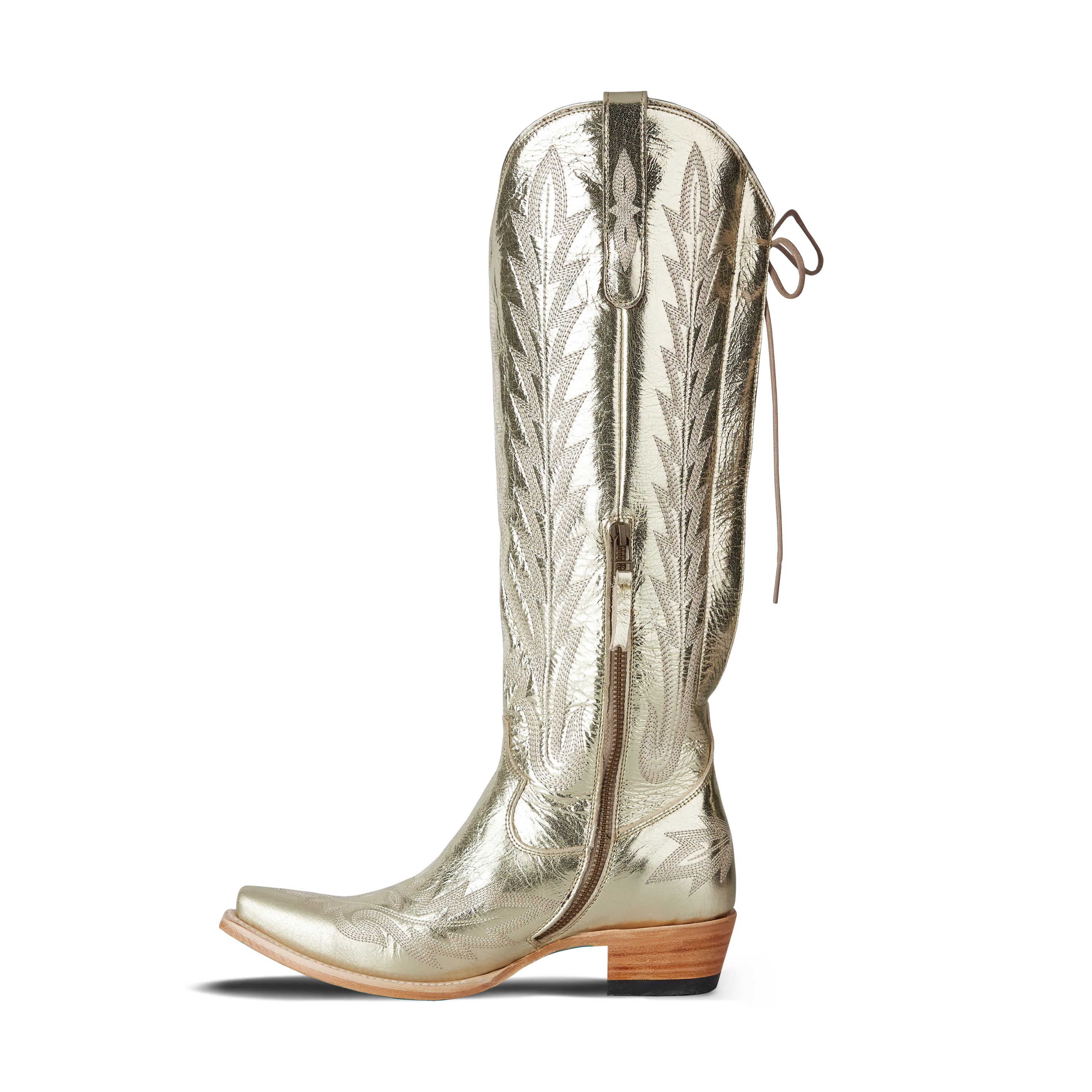 Lexington Knee High Corset - Champagne Metallic