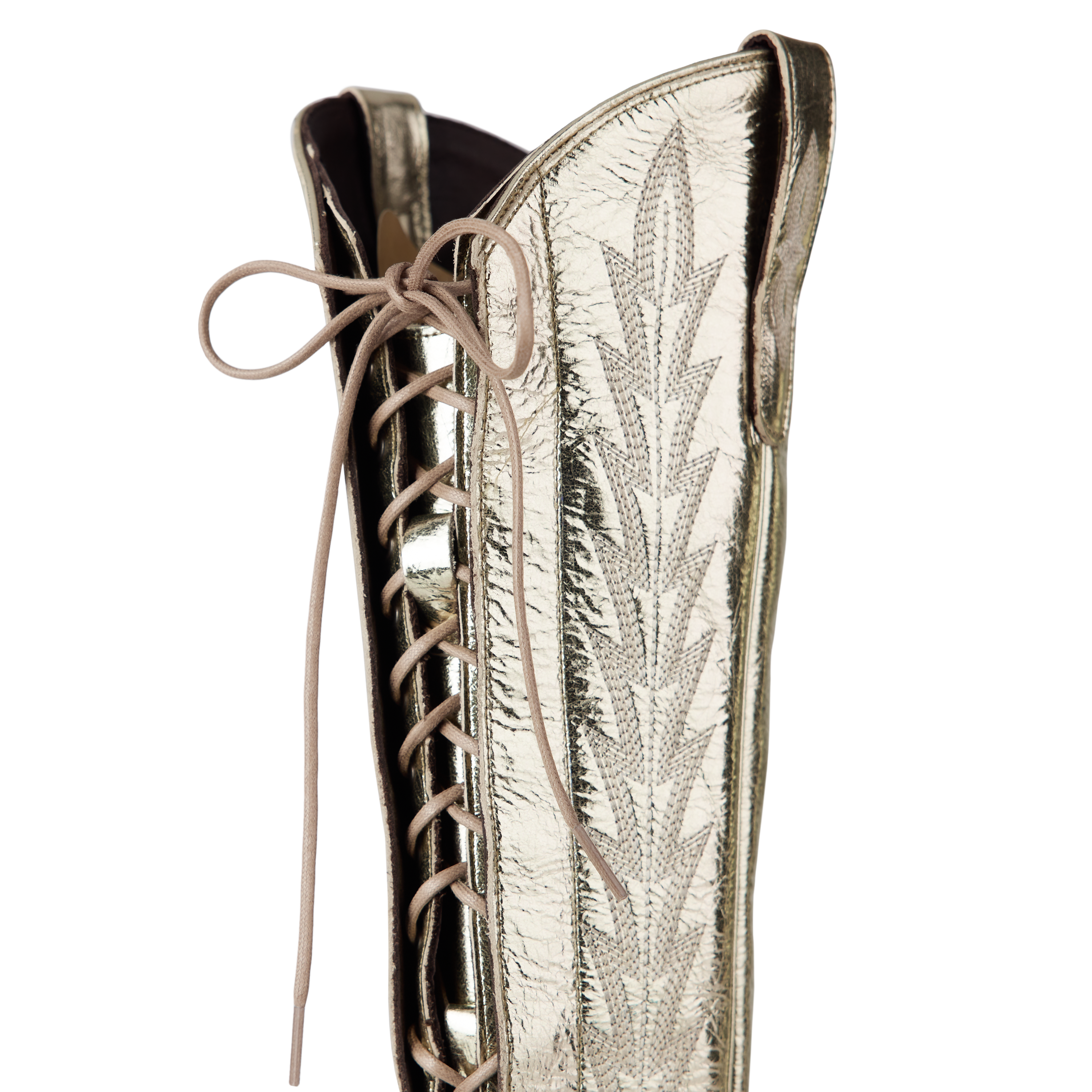 Lexington Knee High Corset - Champagne Metallic
