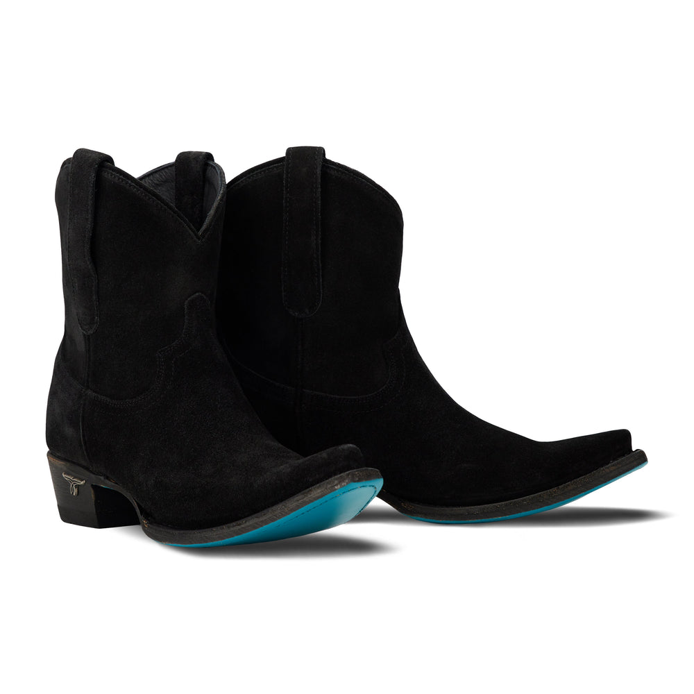 Emma Jane Bootie - Soft Black Suede