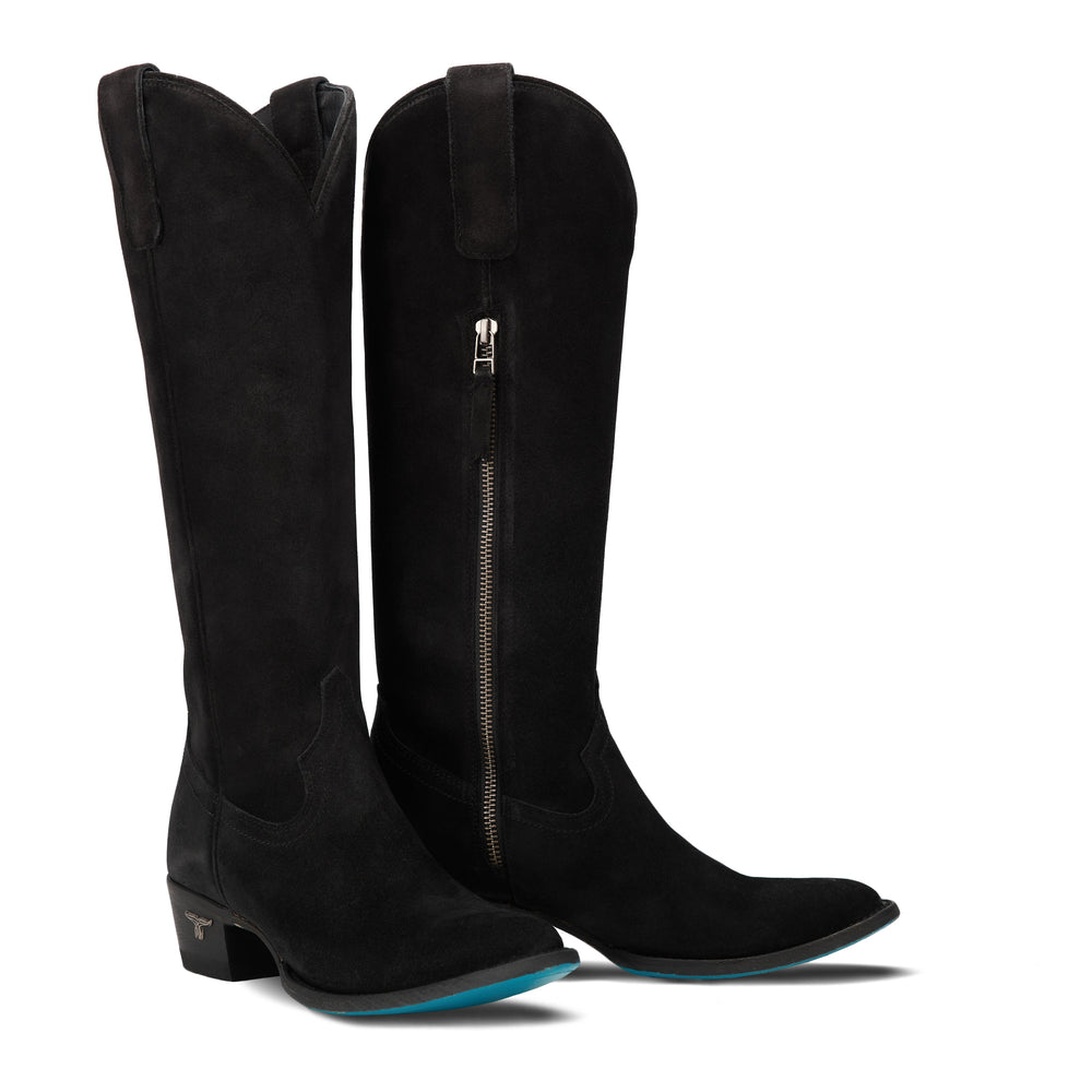 Plain Jane Boot - Soft Black Suede