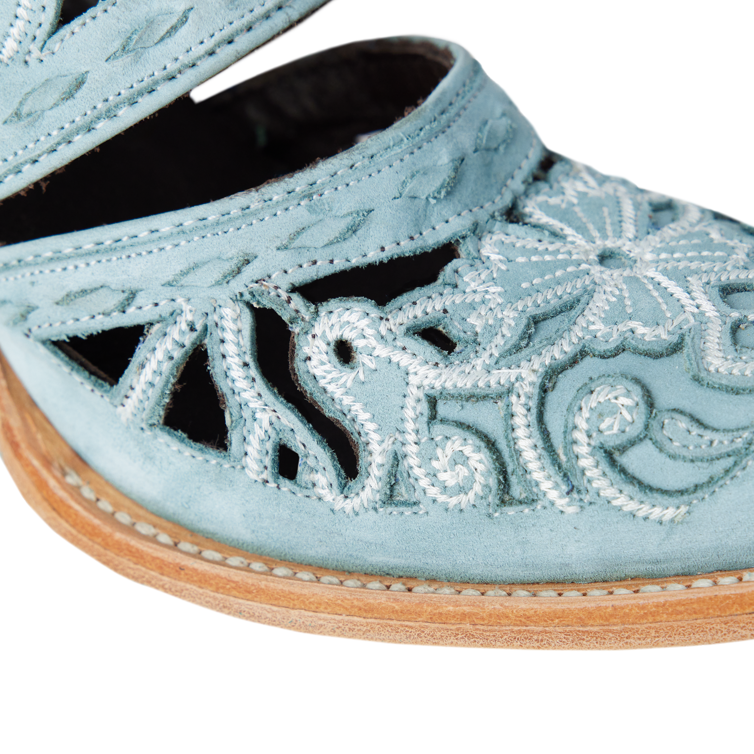 Robin Cut Out Slingback Mule - Powder Blue